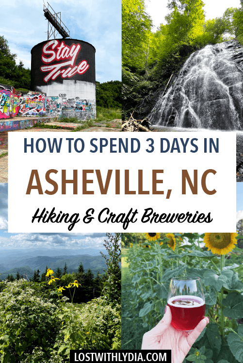 Asheville is the best city to visit if you love craft breweries and hiking! This 3 day Asheville itinerary includes hiking trails, food, breweries and more.