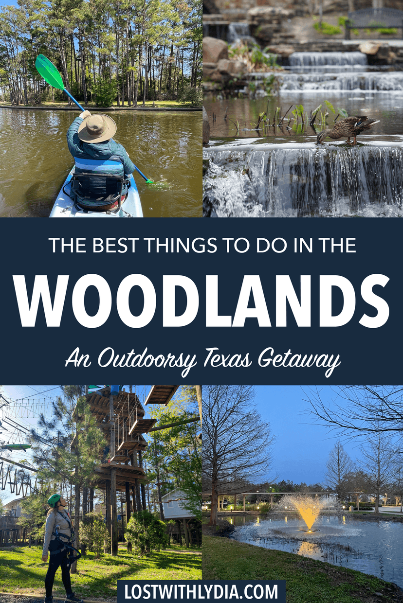 Discover the best outdoorsy things to do in The Woodlands! From kayaking to hiking to treetop adventures, The Woodlands is perfect for a Texas getaway.