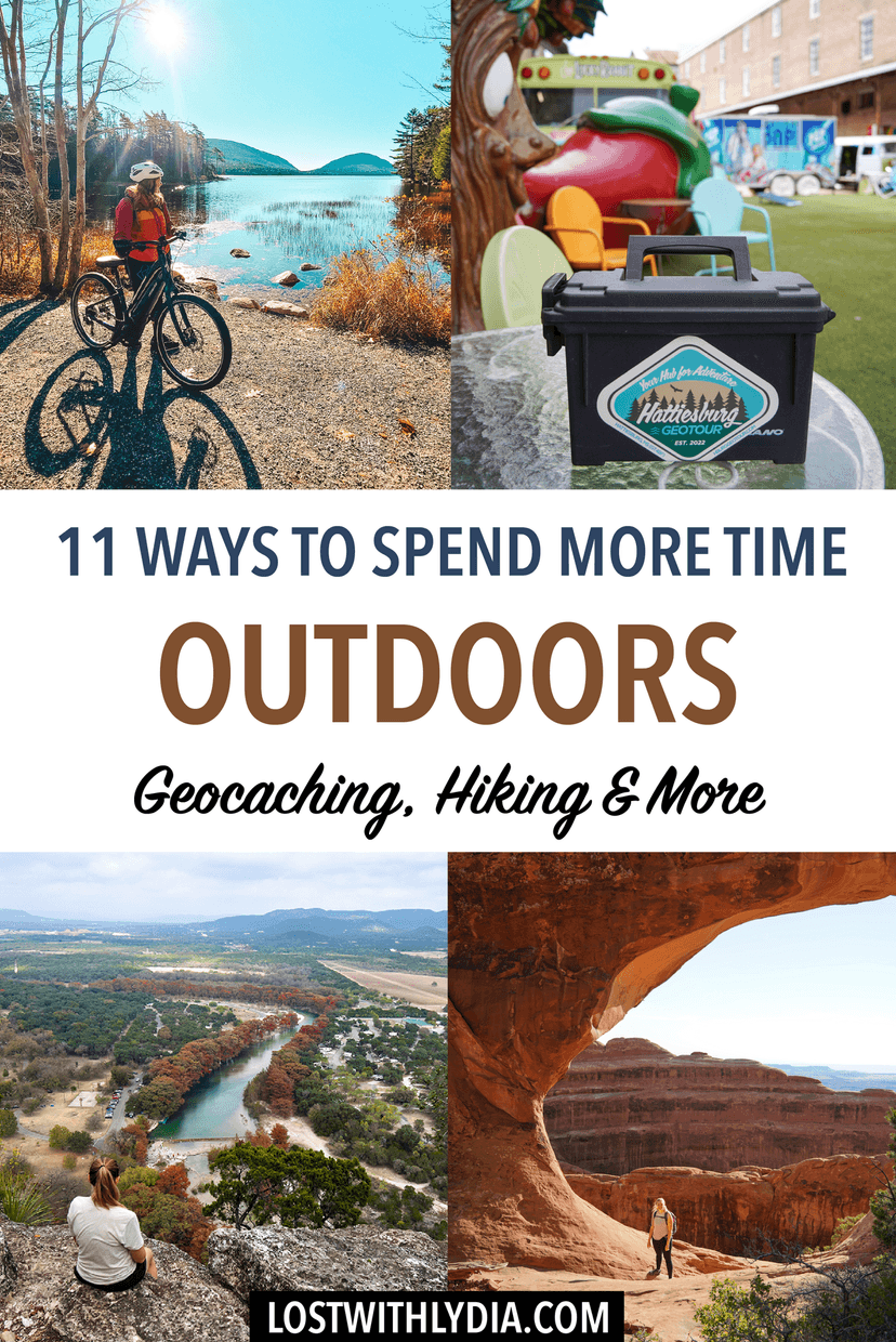 These easy tips will help you spend more time outdoors! Learn about Geocaching, hiking tips and other easy ways to spend more time in nature.