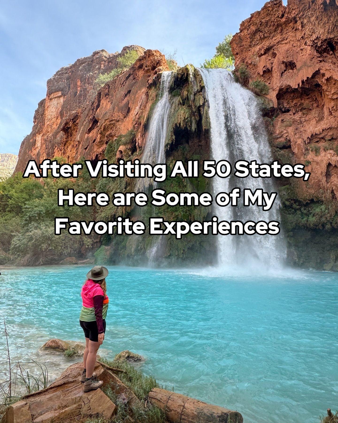 After visiting and hiking in all 50 states, these are some of the experiences that I can’t stop thinking about! These are all great things to add to your USA bucket list 📝