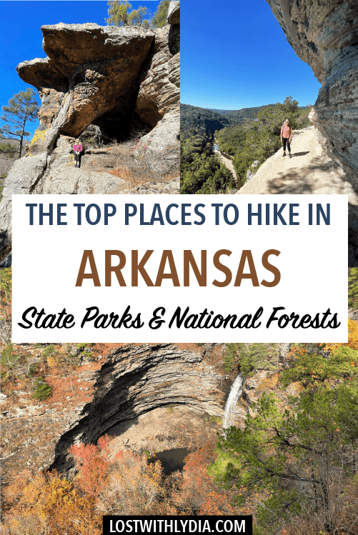 Arkansas is an underrated hiking destination! This guide includes details on the best hikes in Arkansas state parks and national forests.