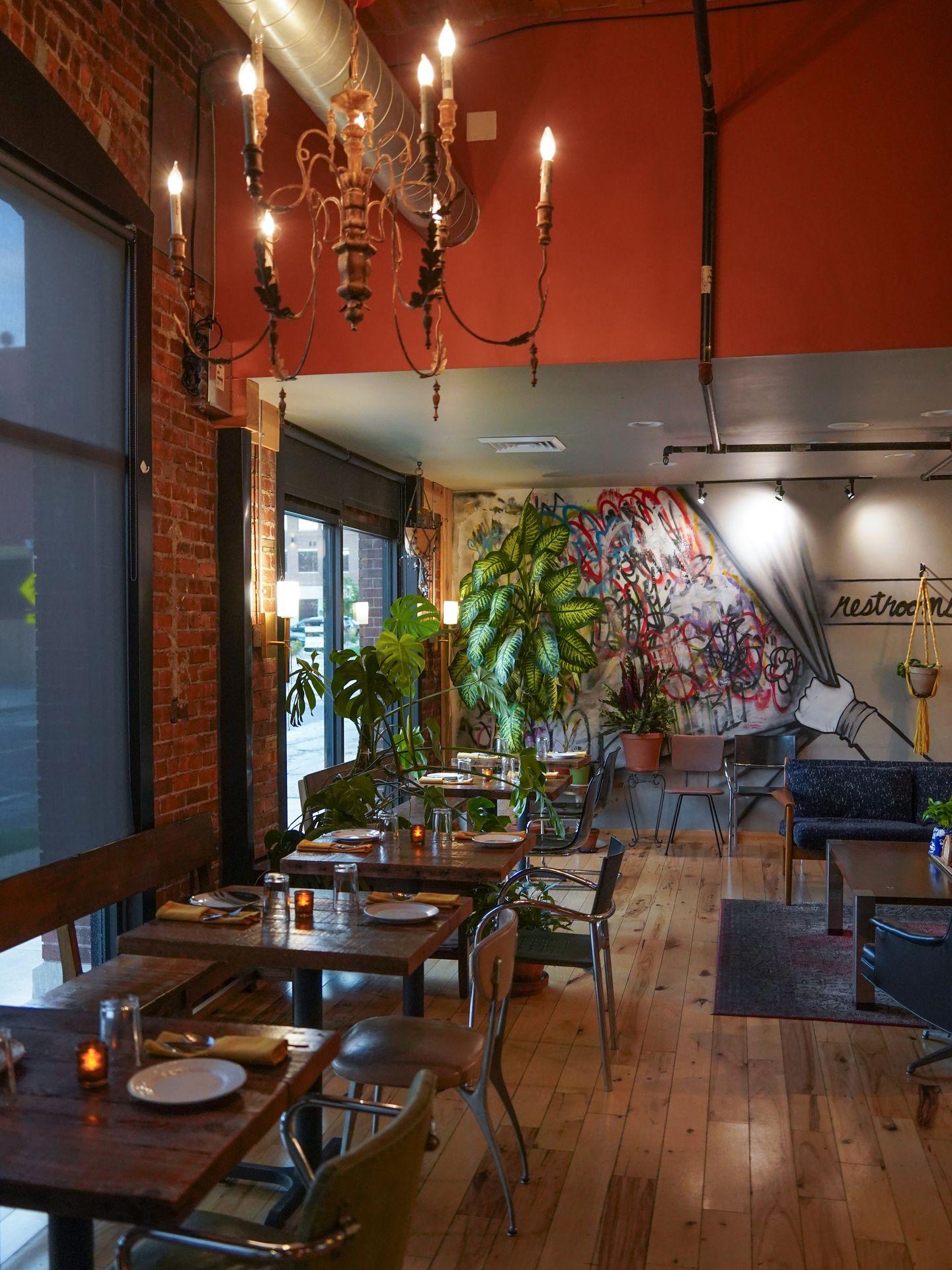 The moody and elegant interior of Lacayo