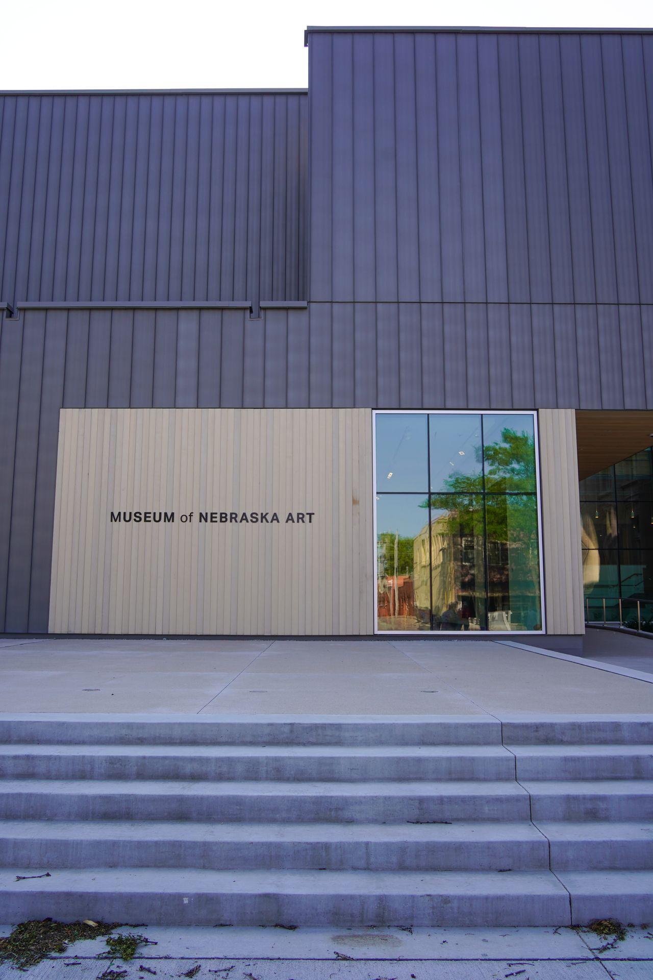 The exterior of the modern portion of MONA
