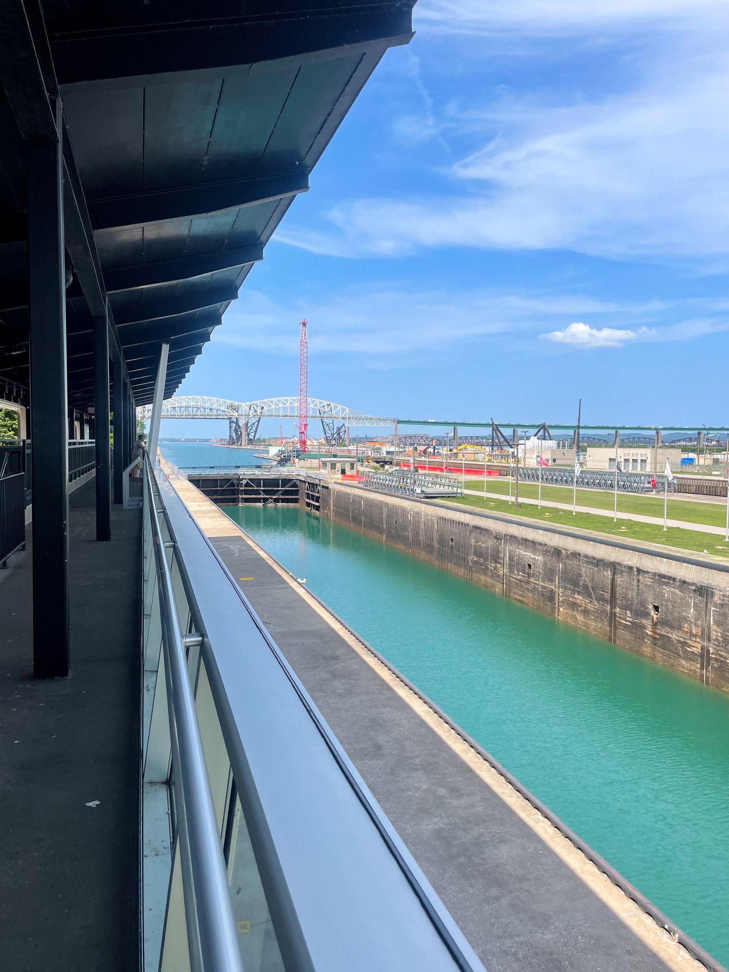 A view of the American lock from the viewing platform