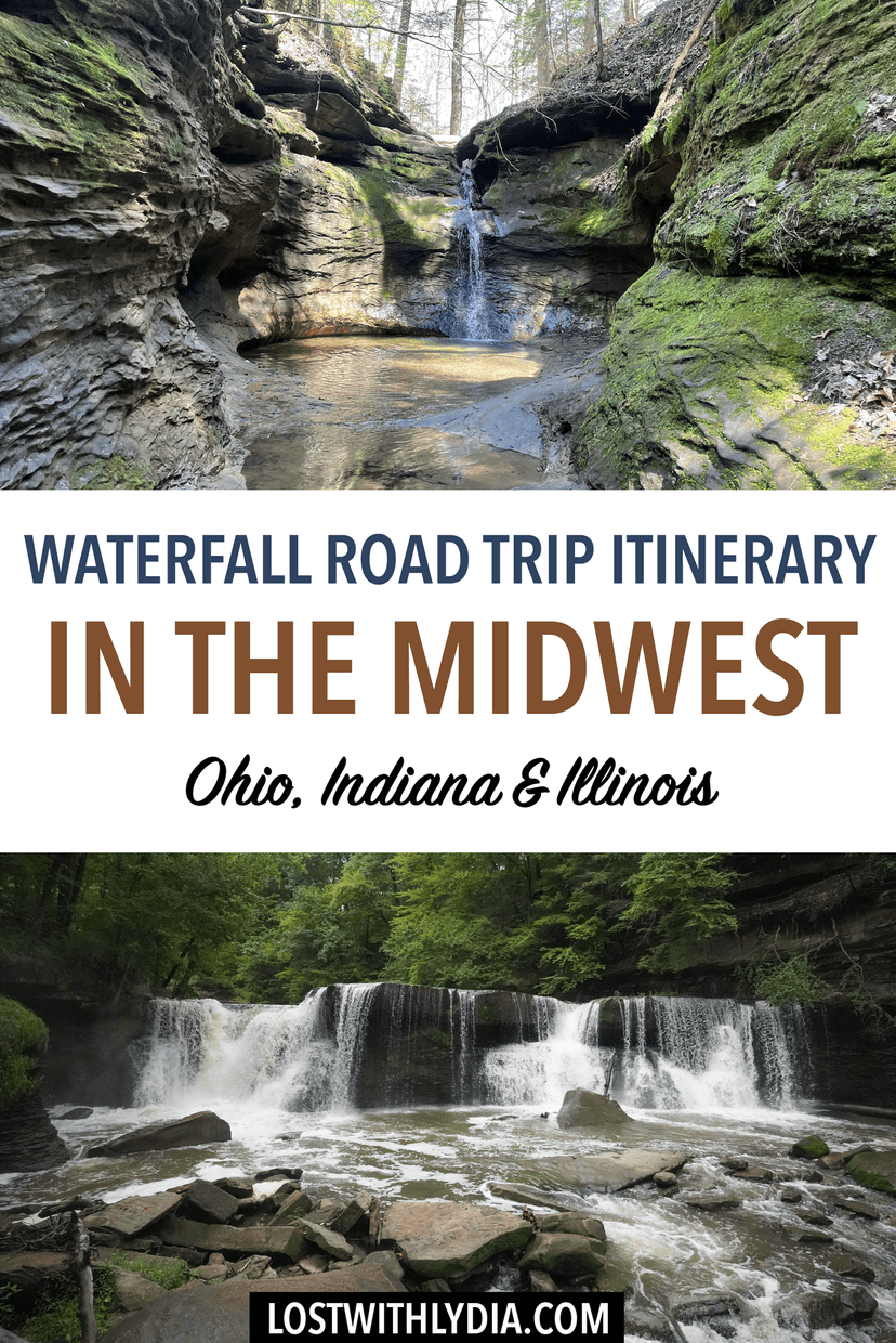 Take an epic waterfall road trip using this itinerary! This midwest road trip will take you to the best parks in Ohio, Indiana and Illinois.