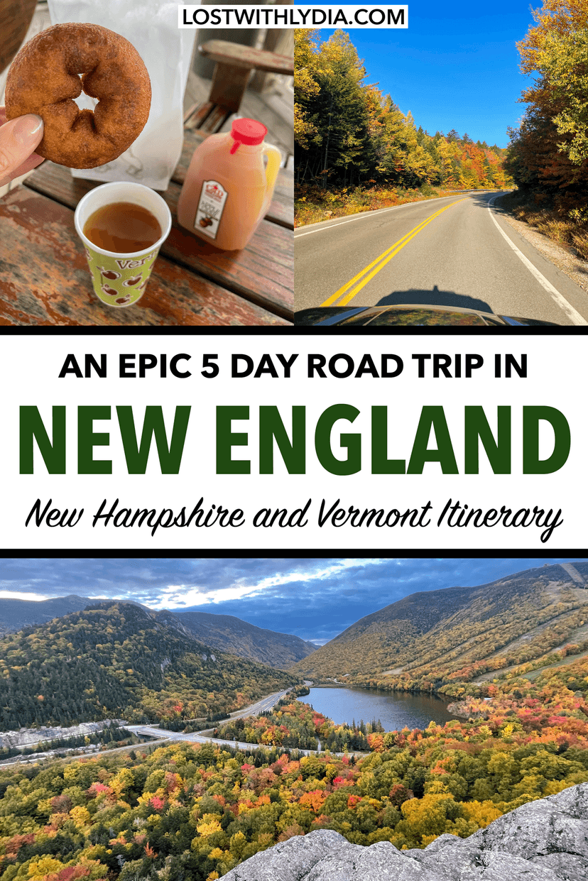 Experience the best 5-day New England fall road trip! Enjoy colorful foliage, charming towns, and more. Use this New England itinerary to plan your trip.