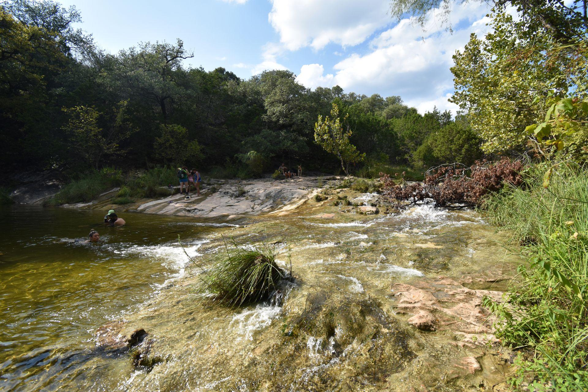 A swimming area along the Spicewood Canyon Trail.