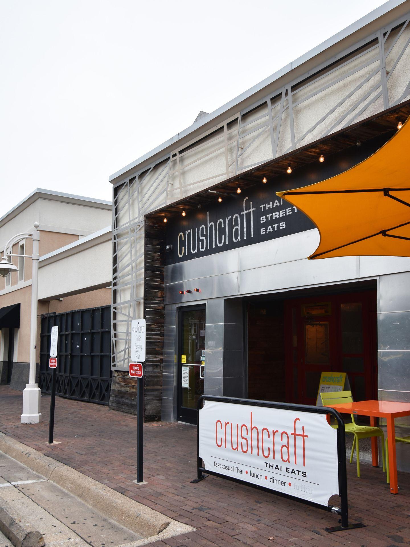 The exterior of Crushcraft Thai Eats in Uptown.