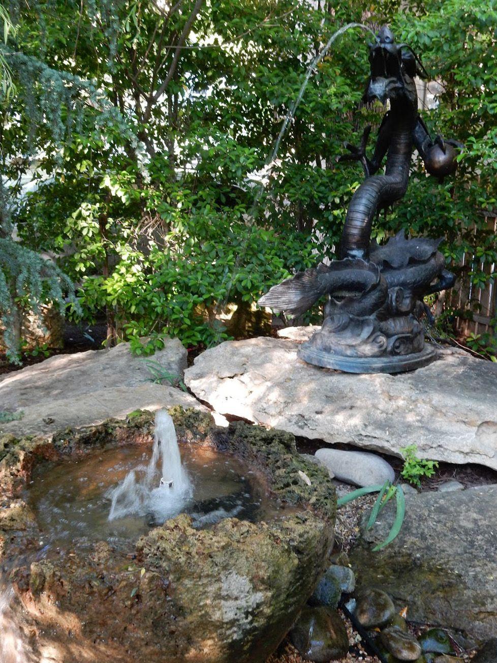 A dragon fountain at Dragon Park.