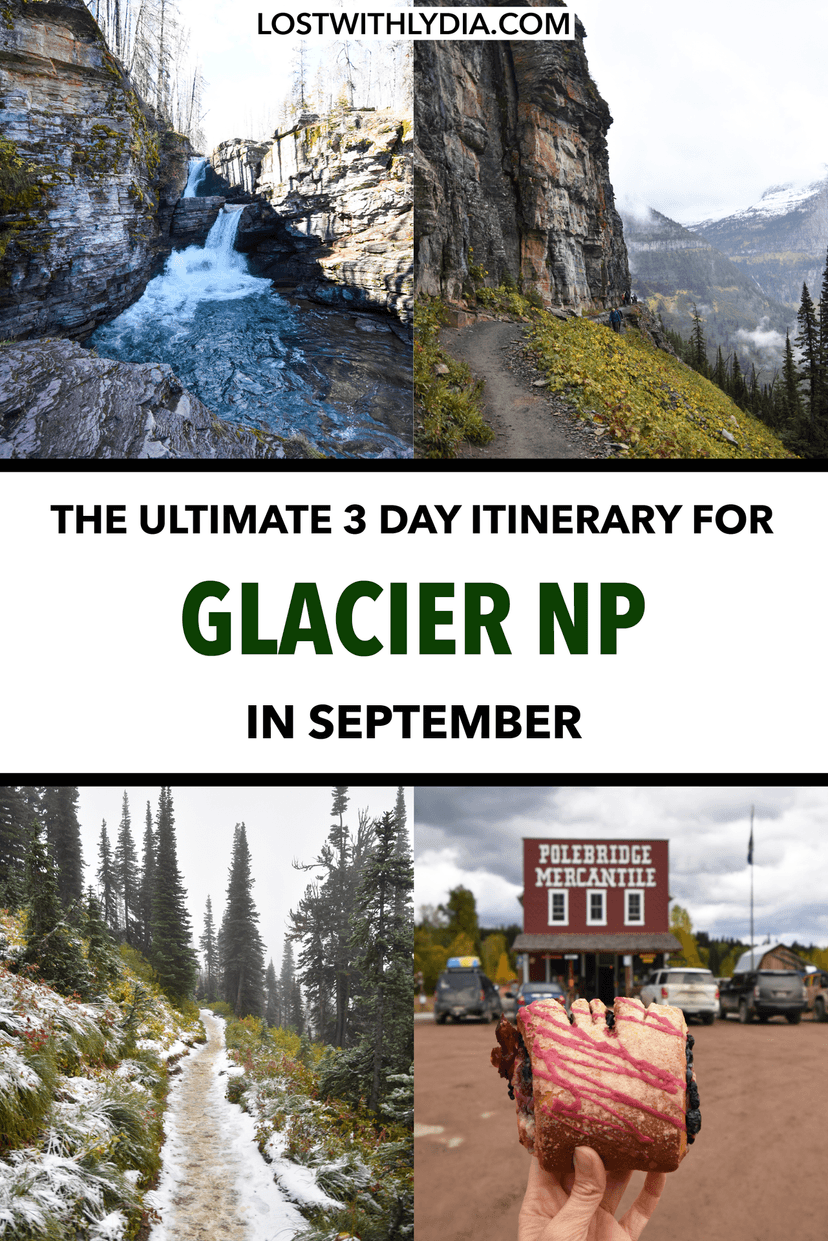 A guide for how to visit Glacier National Park in September! Learn tips for visiting Glacier, plus a 3 day itinerary to maximize your time.