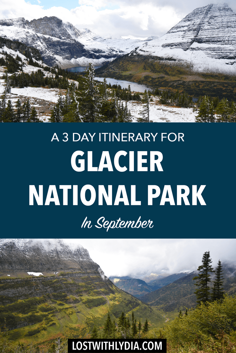 A guide for how to visit Glacier National Park in September! Learn tips for visiting Glacier, plus a 3 day itinerary to maximize your time.
