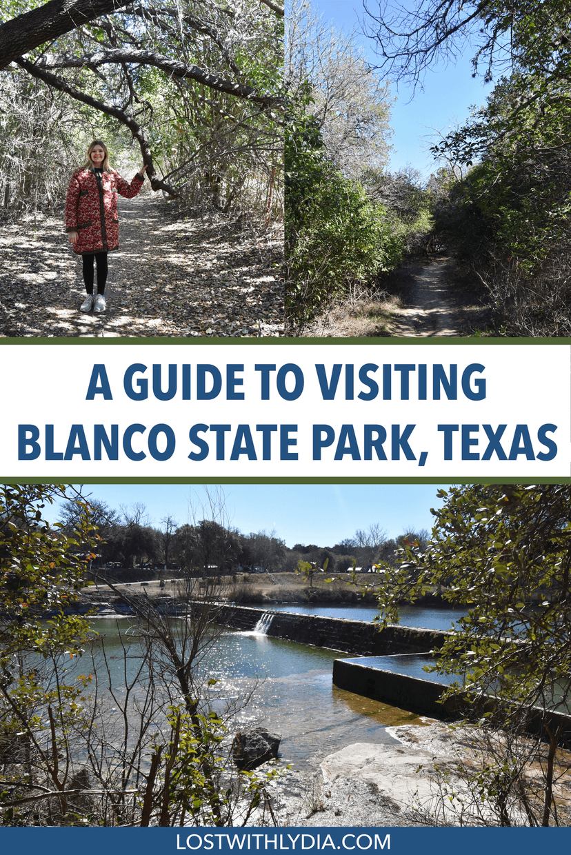 A guide for visiting Blanco State Park, a Texas Hill Country park known for a refreshing swimming hole.