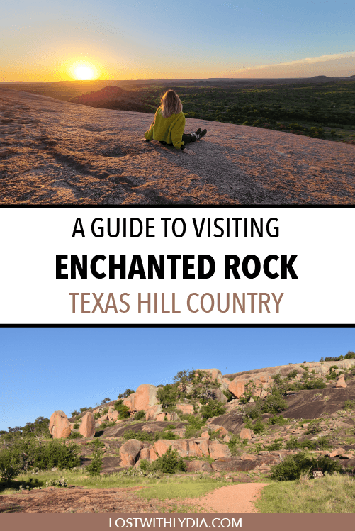 A guide for visiting one of the best parks in Texas Hill Country: Enchanted Rock! Learn about hiking trails in Enchanted Rock, when to visit and more.