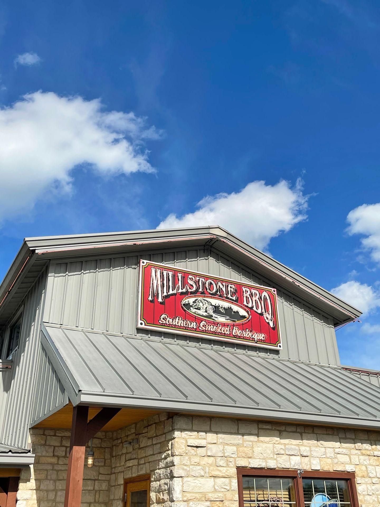 The exterior of Millstone BBQ