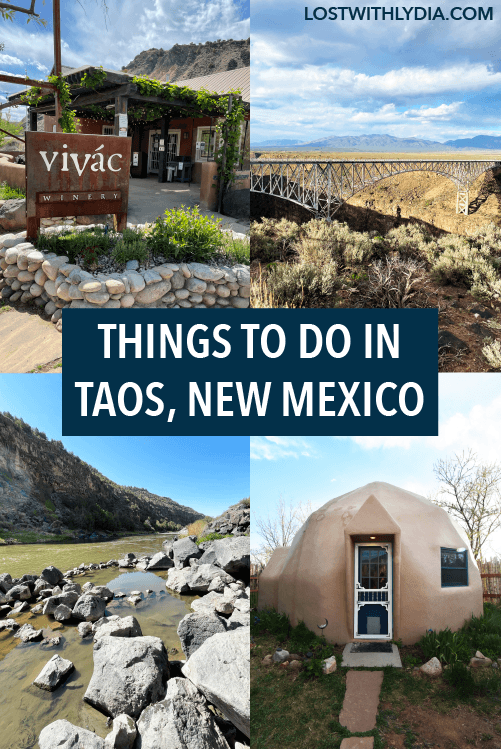 The perfect weekend guide for a visit to Taos, New Mexico! Learn about unique activities in Taos, hot springs in Taos and delicious New Mexican food.