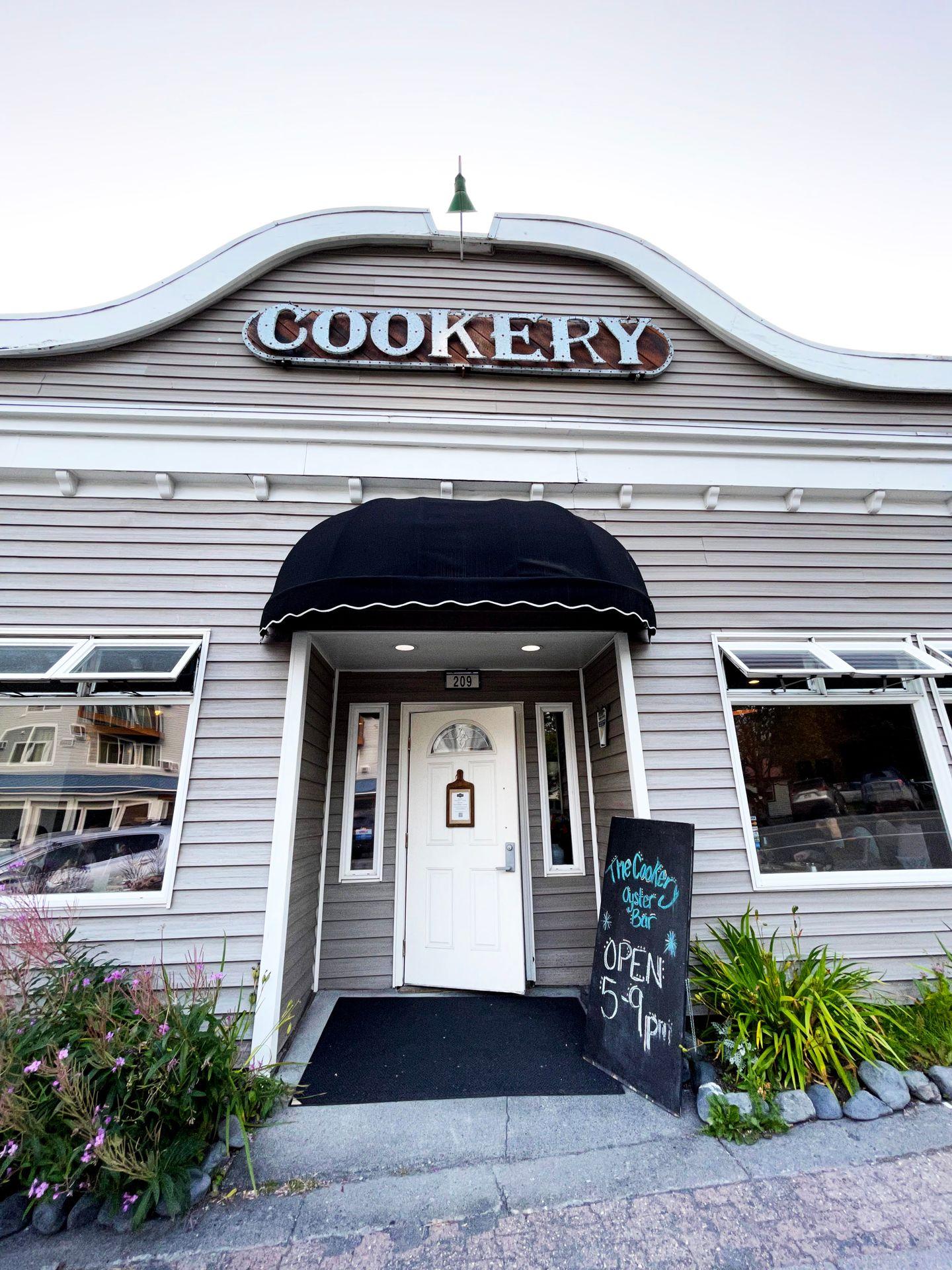The exterior of the Cookery restaurant in Seward.