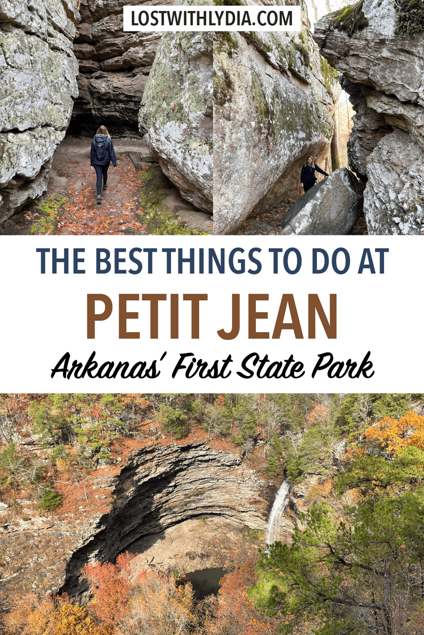 Petit Jean State Park is the most beautiful place in Arkansas! This guide covers the best hiking trails and more information on visiting Petit Jean.