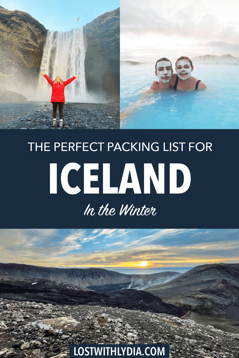 Learn exactly what to pack for a winter trip to Iceland! This guide offers a detailed packing list that includes winter layers, hiking gear and more.