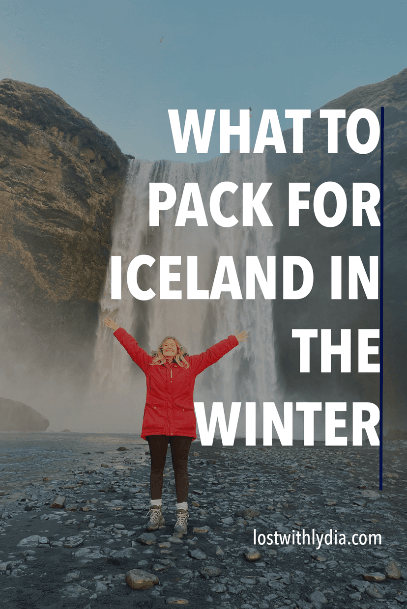Learn exactly what to pack for a winter trip to Iceland! This guide offers a detailed packing list that includes winter layers, hiking gear and more.