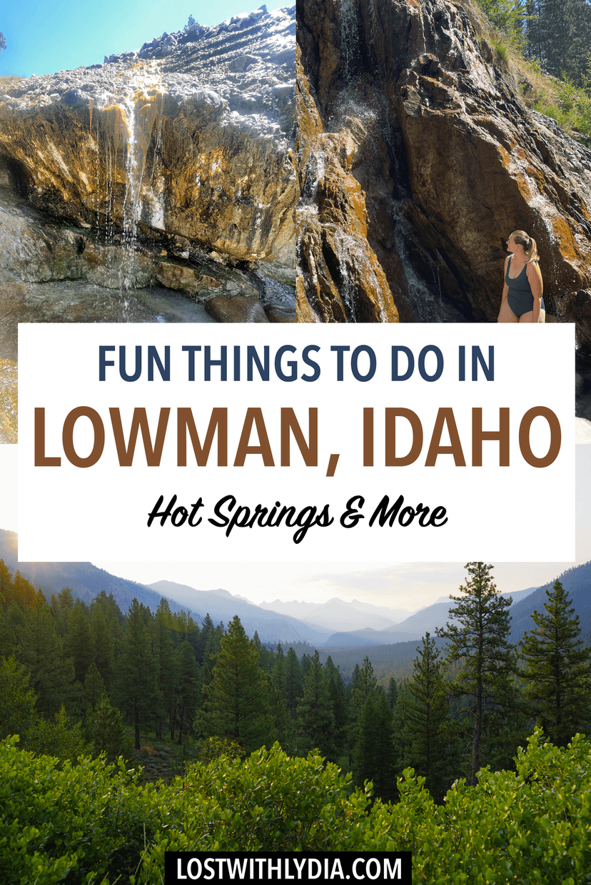 Take a weekend trip from Boise to Lowman, Idaho! This tiny mountain town is perfect for soaking in Hot Springs, white water rafting and more.