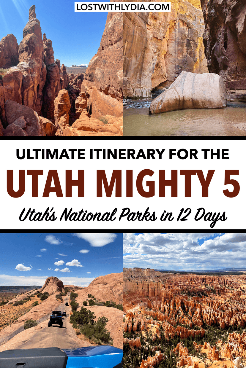 Get the best Utah Mighty 5 road trip itinerary in this detailed guide! Learn where to stay on a Utah road trip, how long to spend in each Utah park and more.
