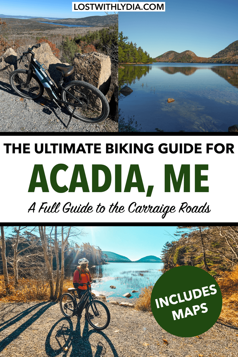 This is the ultimate guide to biking the Carriage Roads in Acadia! Learn the history of the Carriage Roads, the best routes on the Carriage Roads and more.