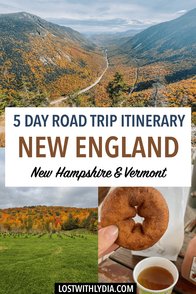 Experience the best 5-day New England fall road trip! Enjoy colorful foliage, charming towns, and more. Use this New England itinerary to plan your trip.