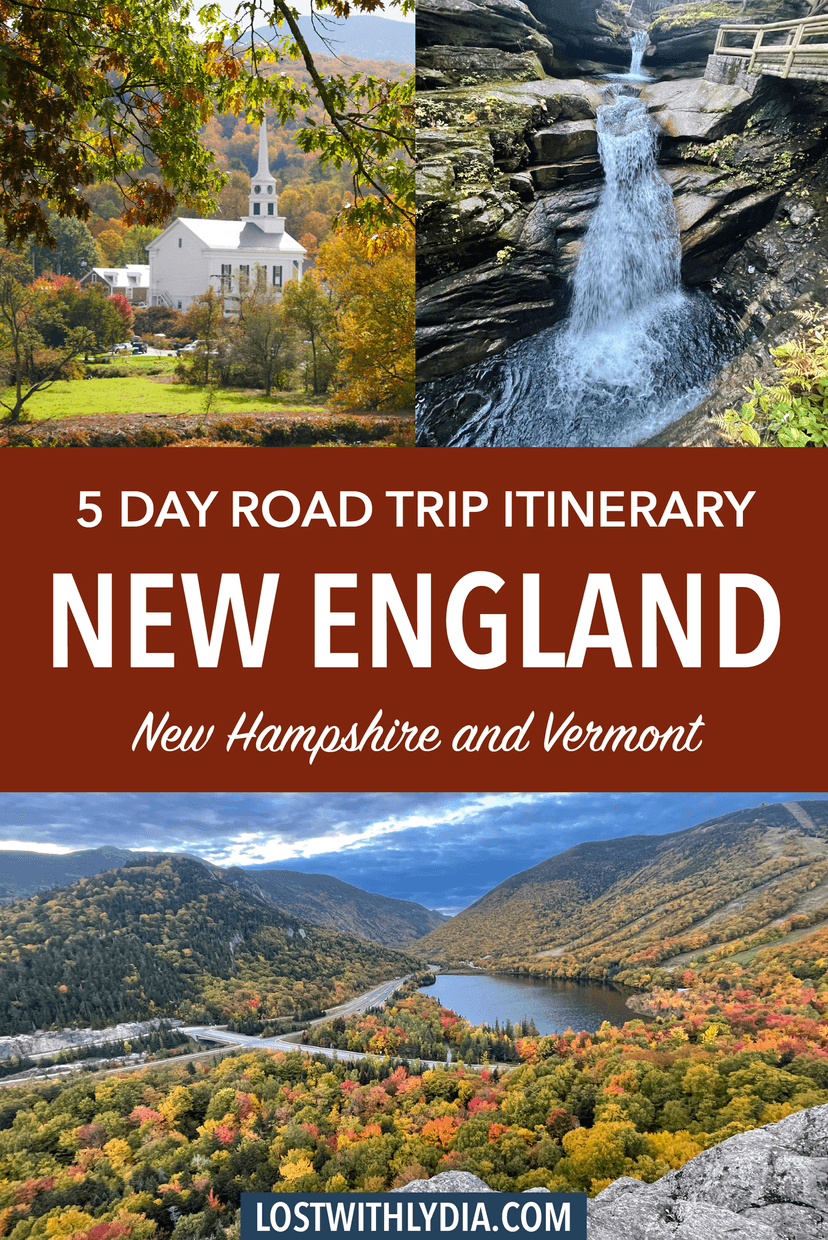 Experience the best 5-day New England fall road trip! Enjoy colorful foliage, charming towns, and more. Use this New England itinerary to plan your trip.