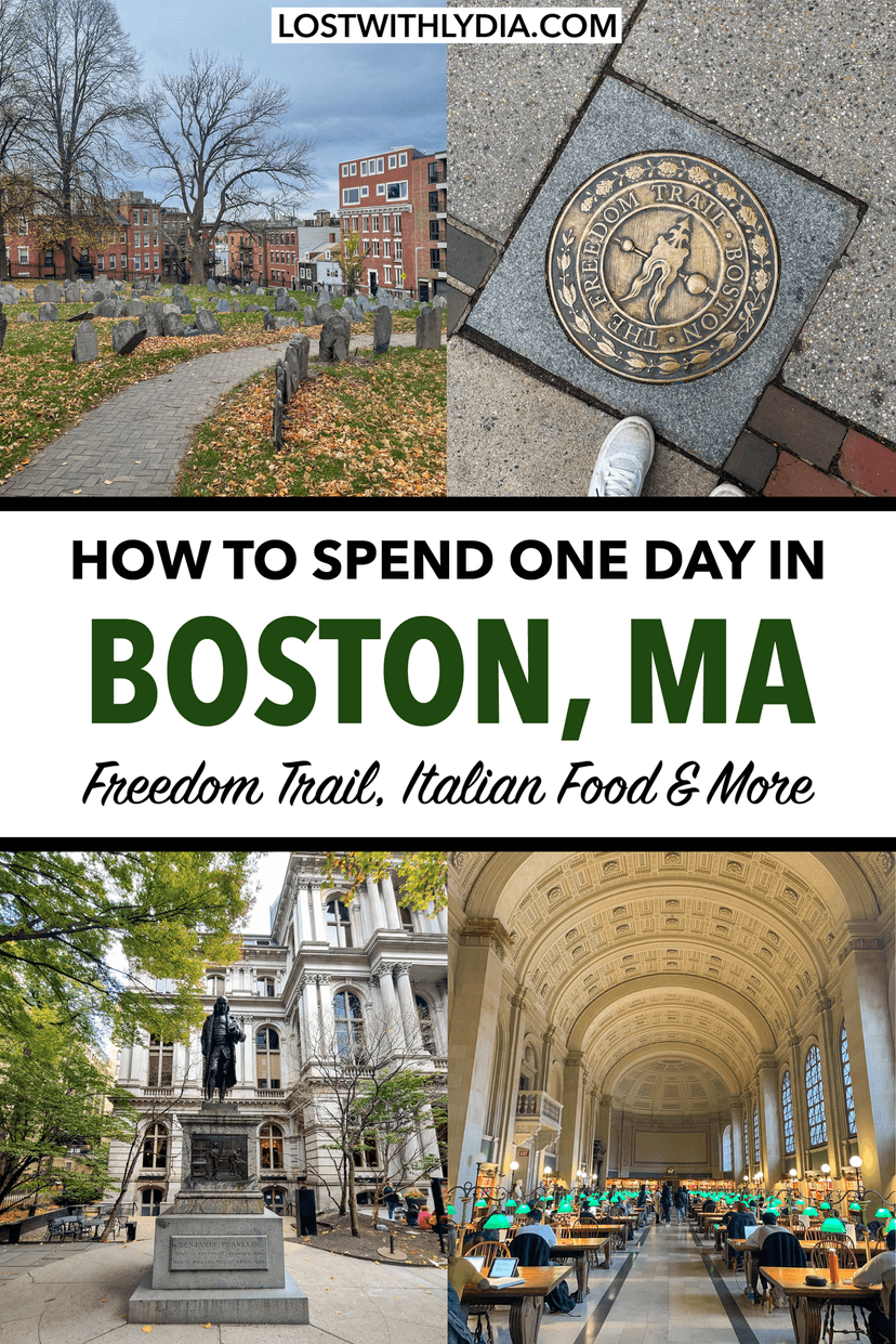 Find out how to spend one day in Boston! This blog includes a guide to walking The Freedom Trail, the best food in Boston and tips for visiting.