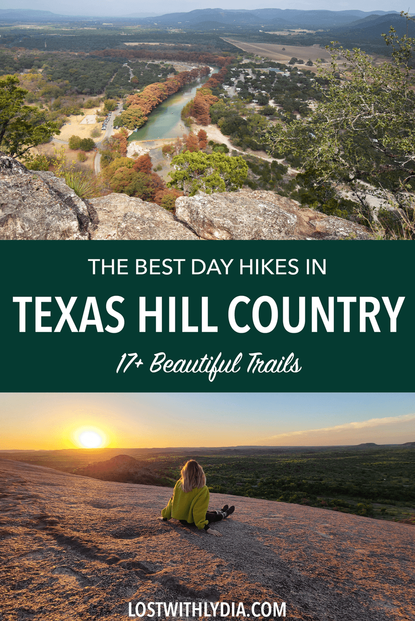 This post covers the best hiking trails in Texas Hill Country! Discover Texas state parks, swimming holes and beautiful places for your Texas bucket list.