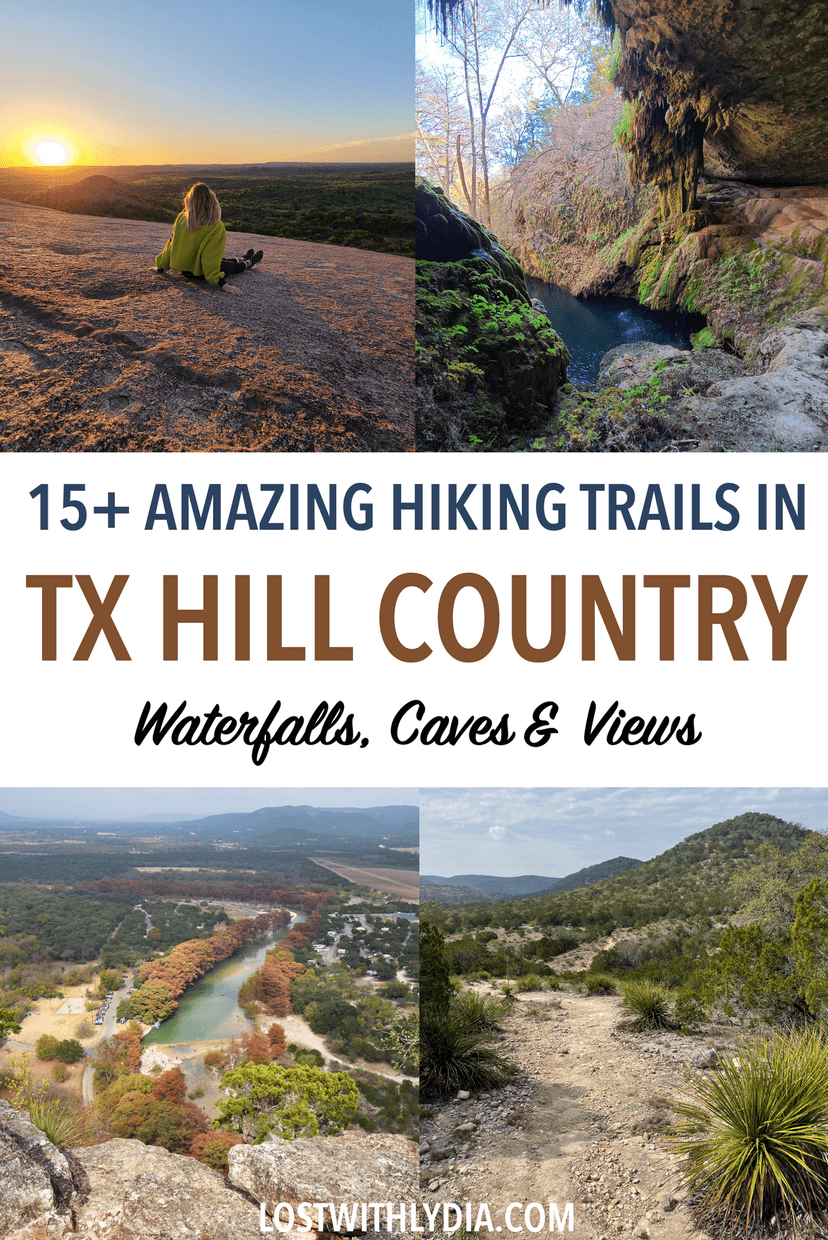 This post covers the best hiking trails in Texas Hill Country! Discover Texas state parks, swimming holes and beautiful places for your Texas bucket list.