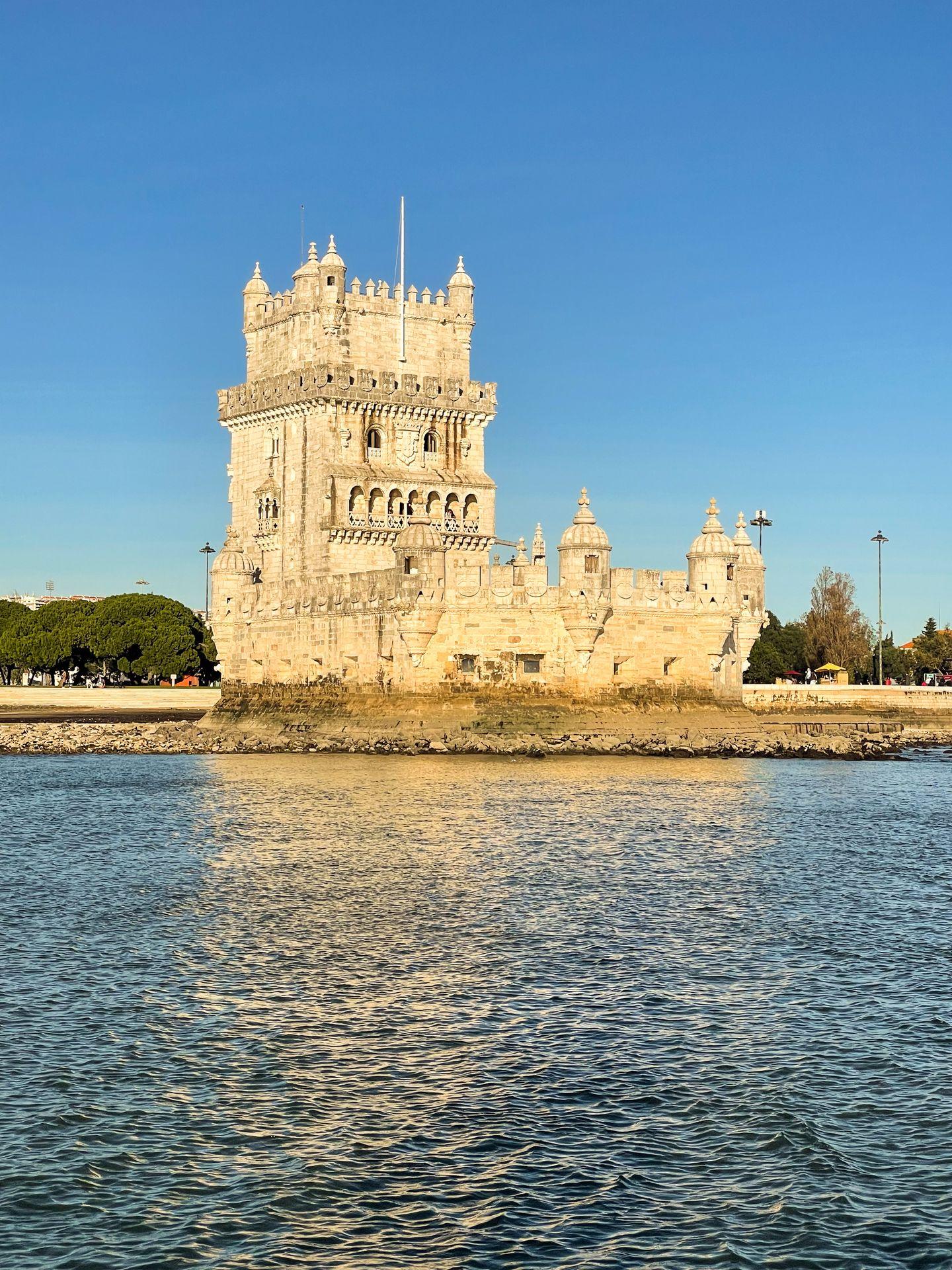 The Belém Tower seen from the water