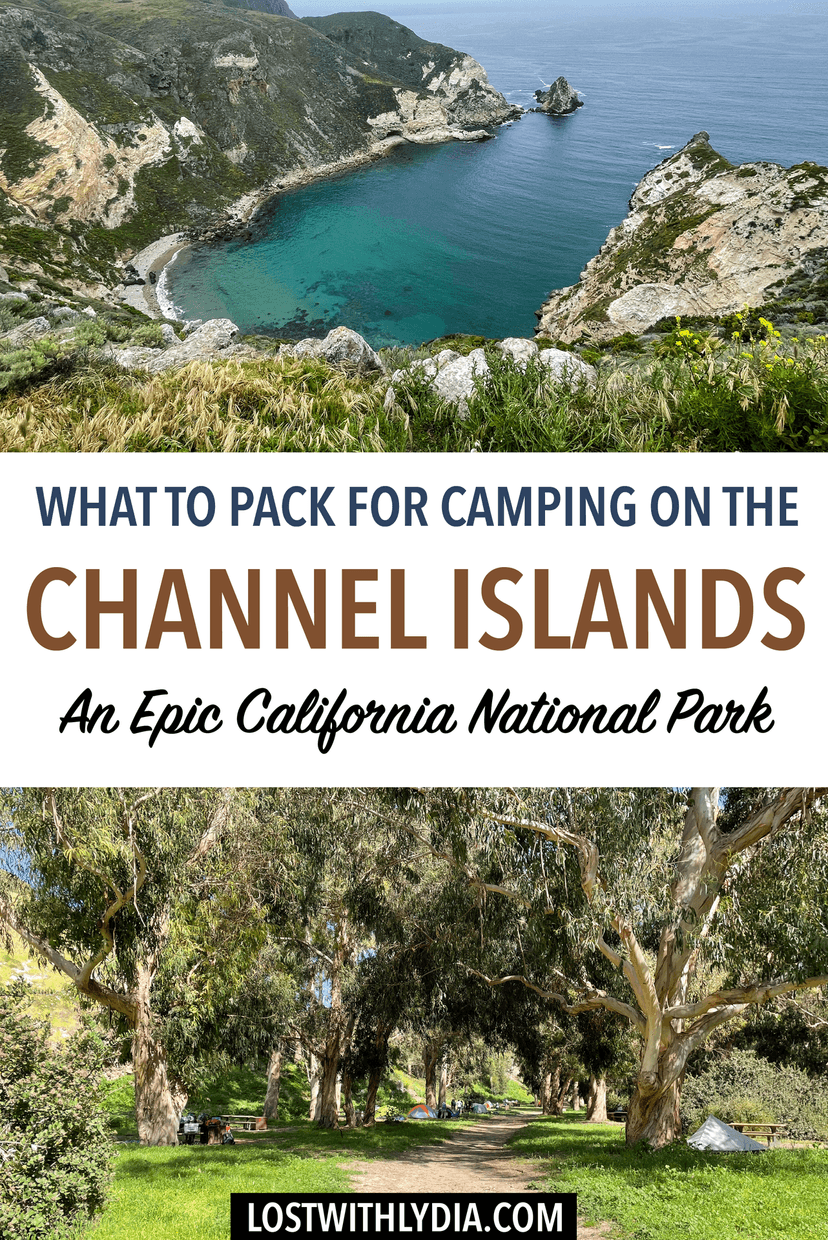 Learn exactly what to pack for camping on the Channel Islands! Plus, making planning easy with helpful Channel Islands camping tips.