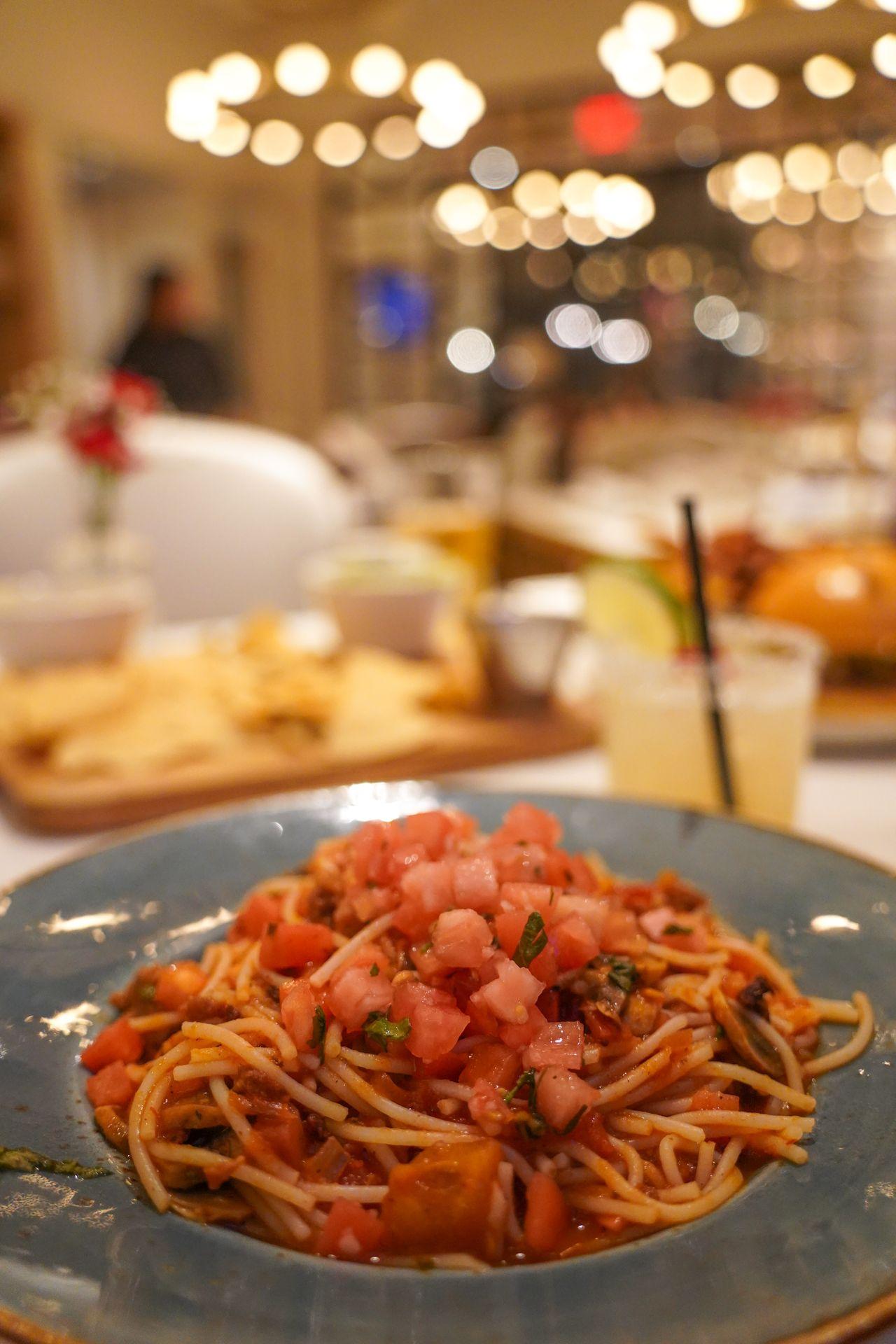 A bowl of spaghetti from State Fare Kitchen and Bar