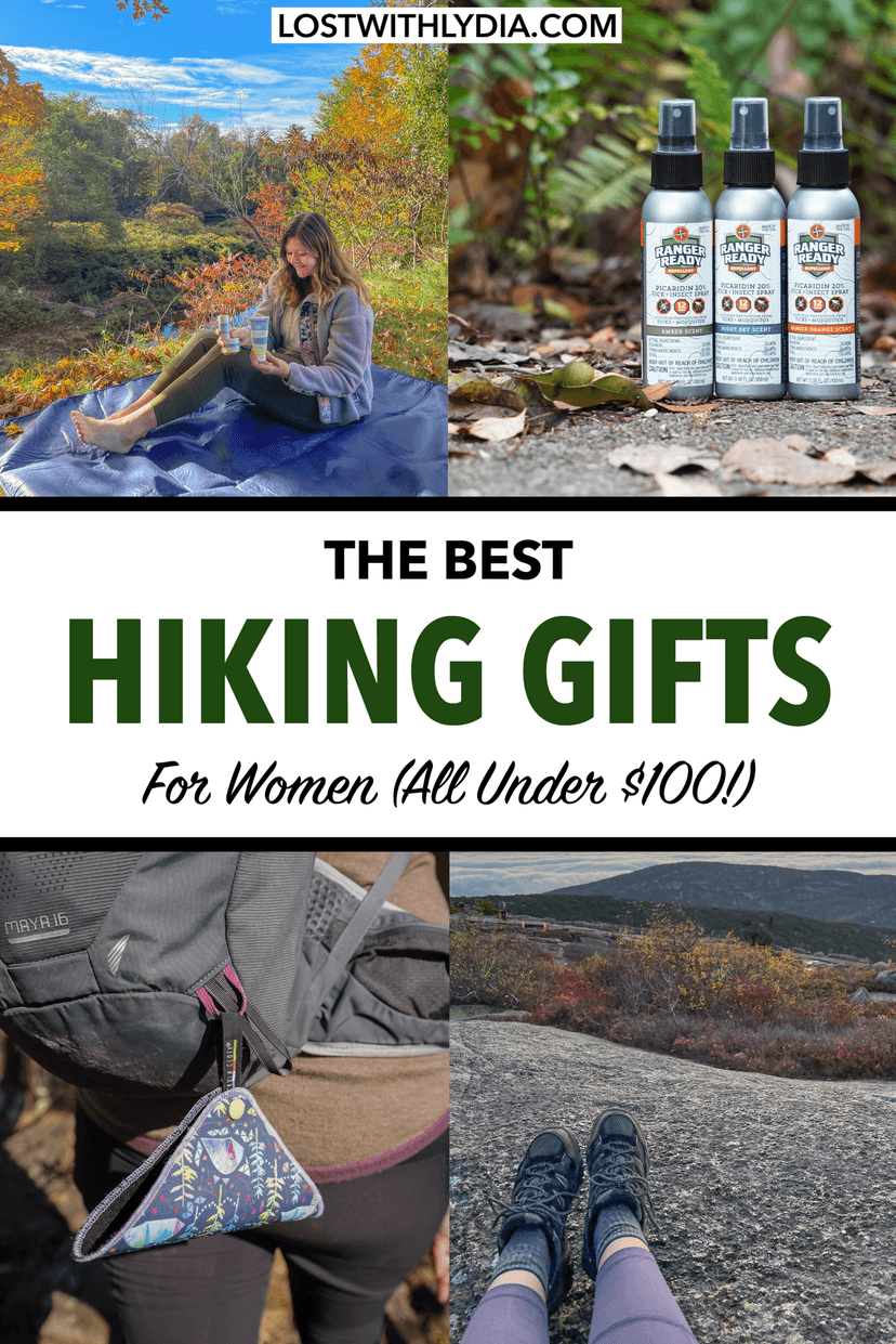 Discover the best hiking gifts for her with this guide! All of these gifts are under $100 and perfect for the hiker in your life.