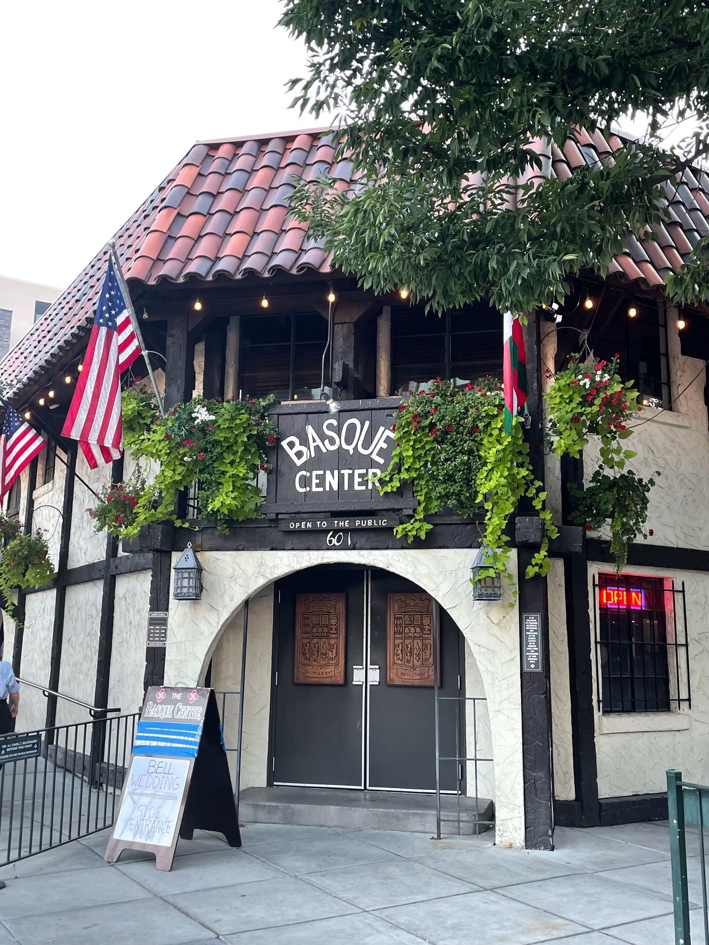 The exterior of the Basque Center in downtown Boise.