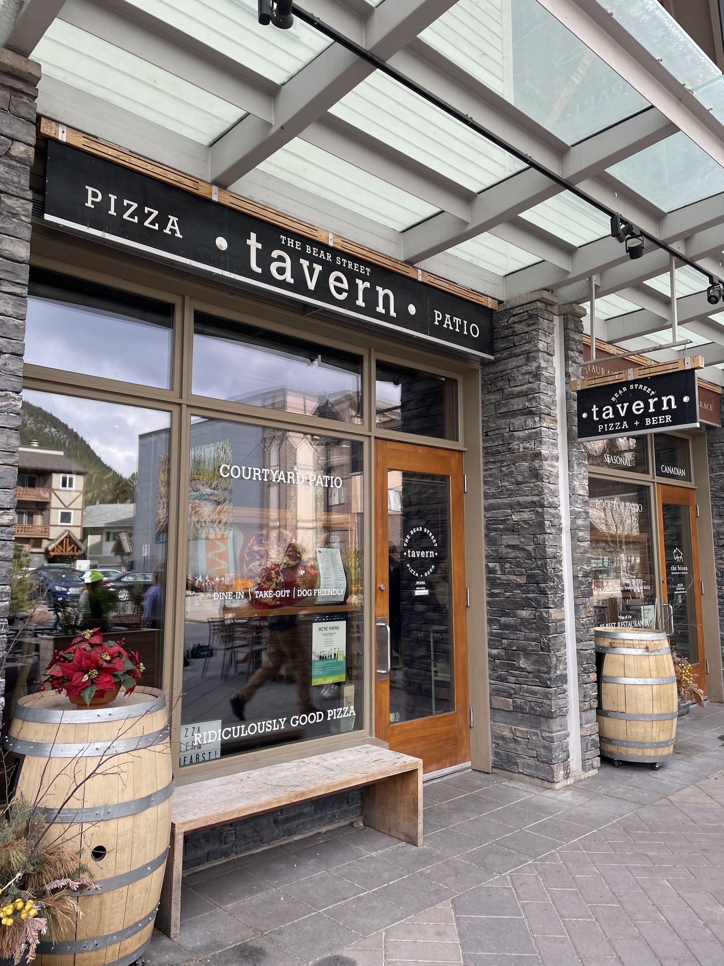 The exterior of Bear Street Tavern in Banff.
