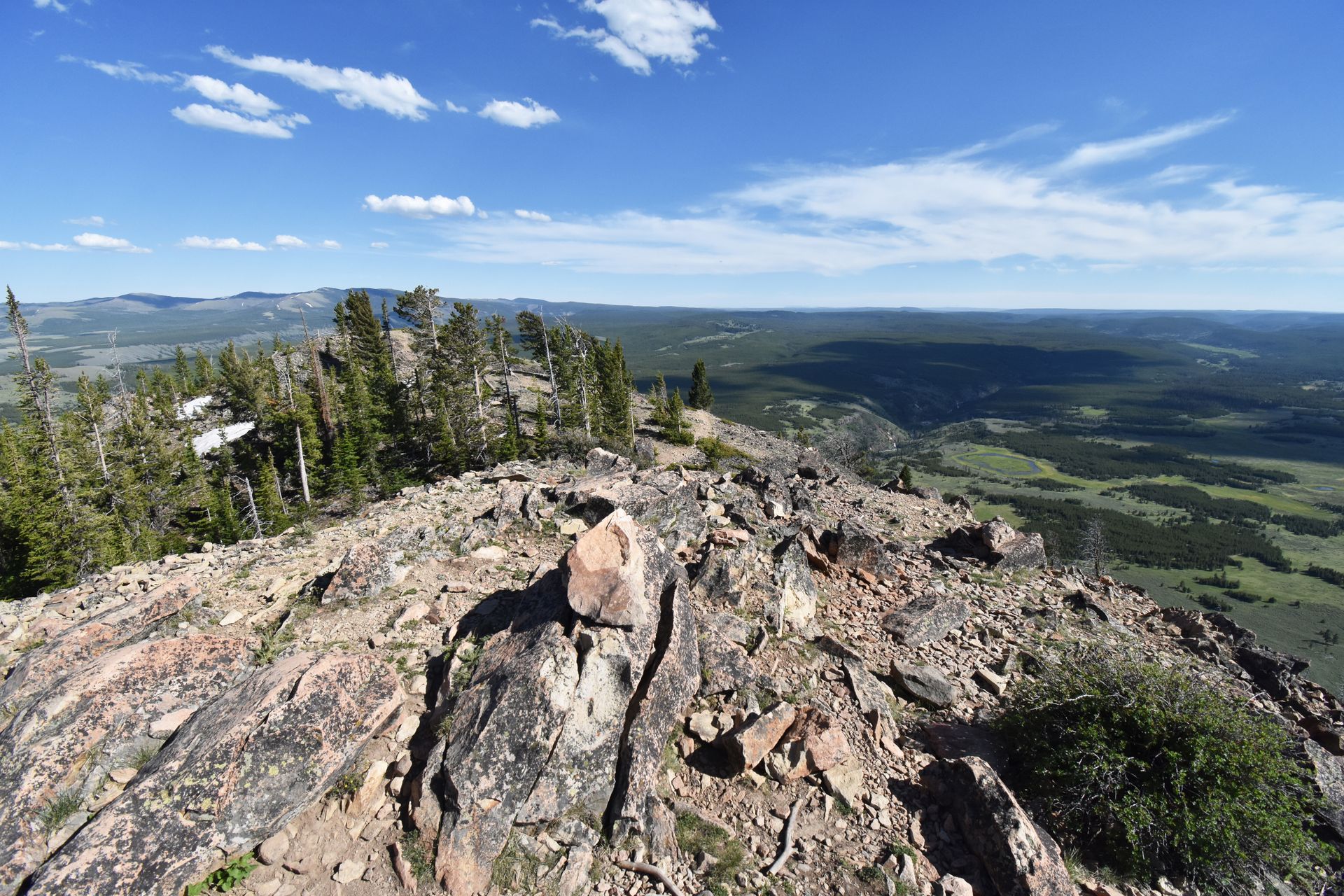 The view from the top of Bunsen Peak.