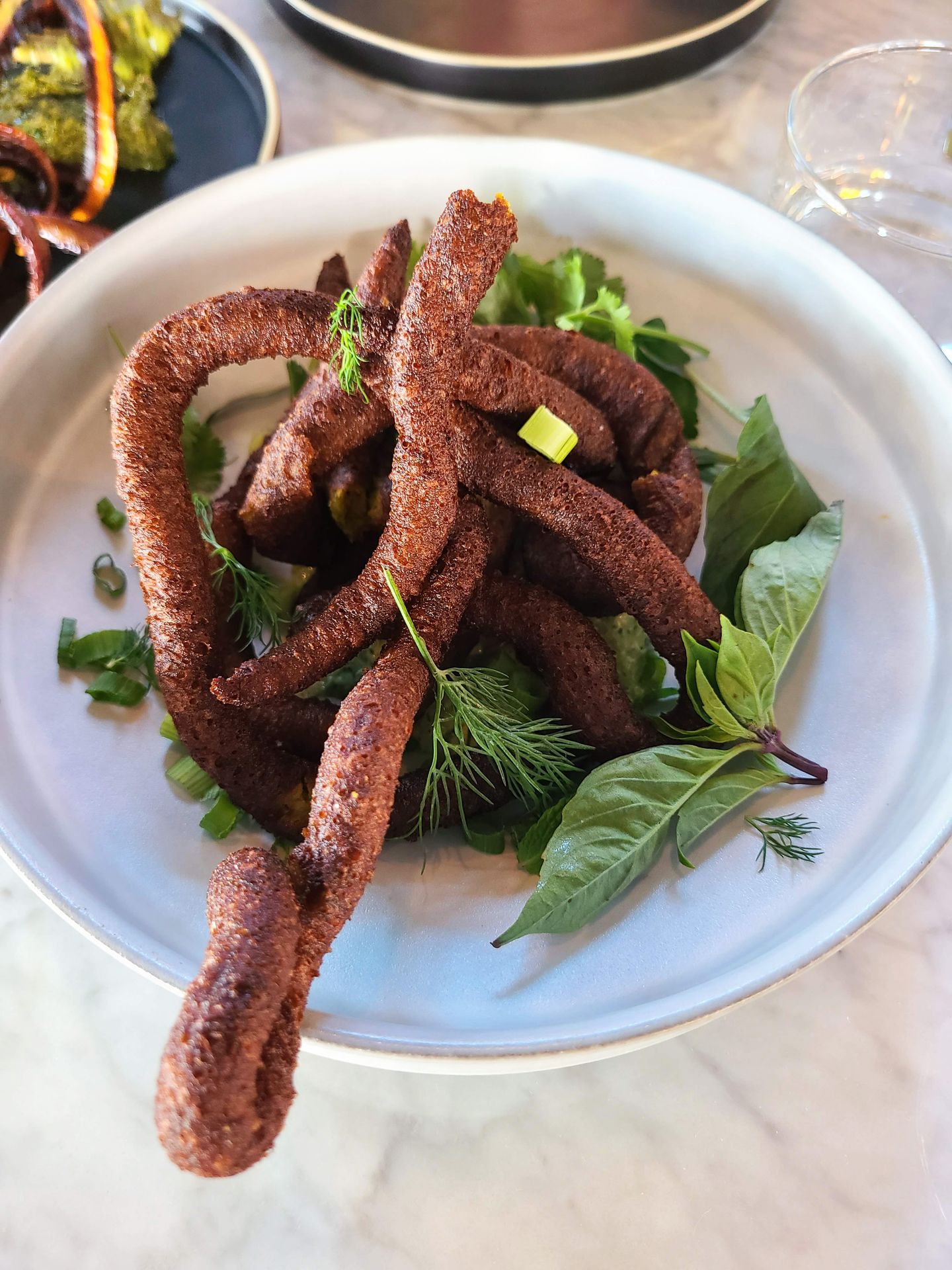 The sweet potato churro dish at Southold
