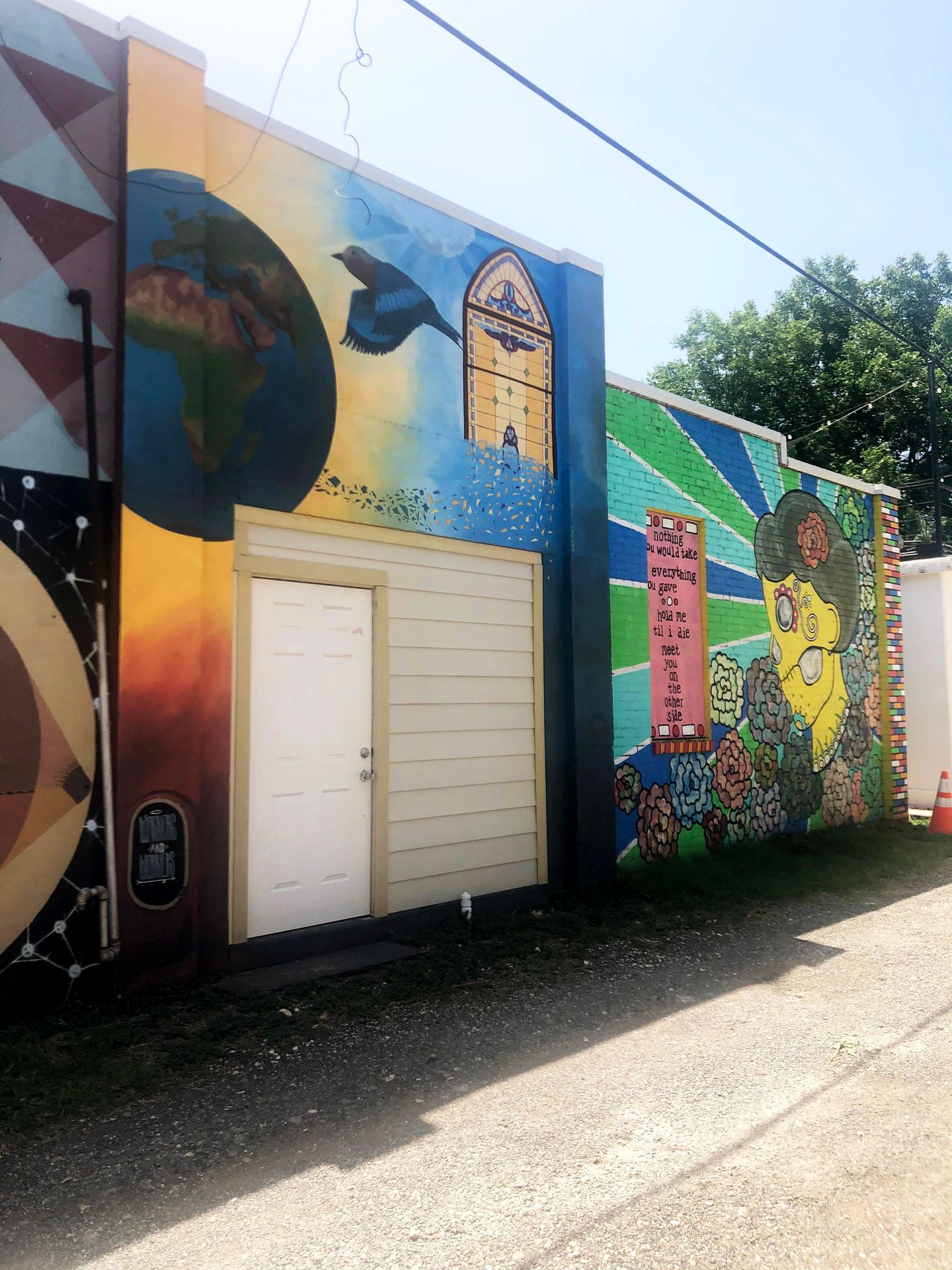 Some colorful murals in an ally in Clifton.