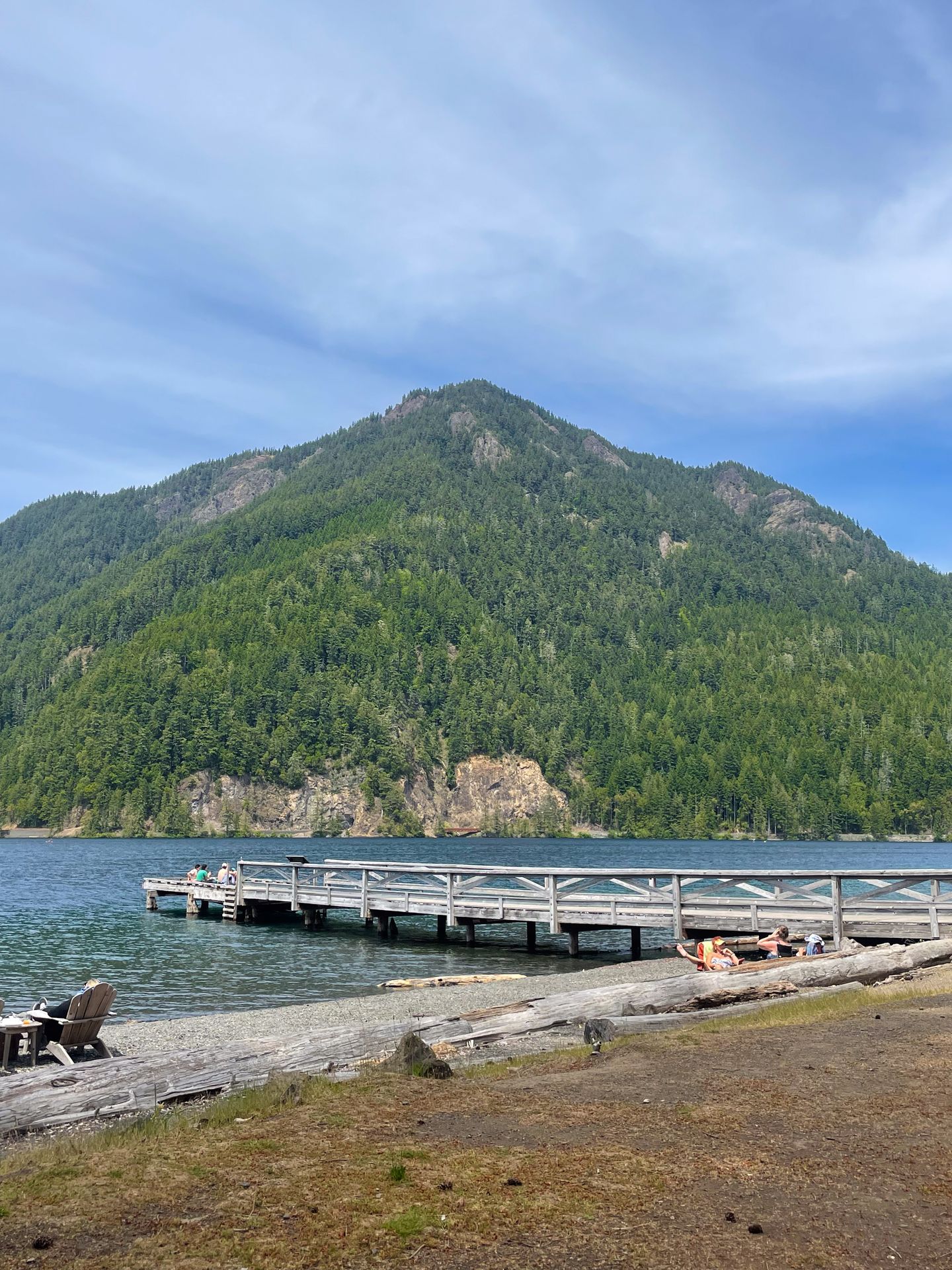 A dock on Crescent Lake
