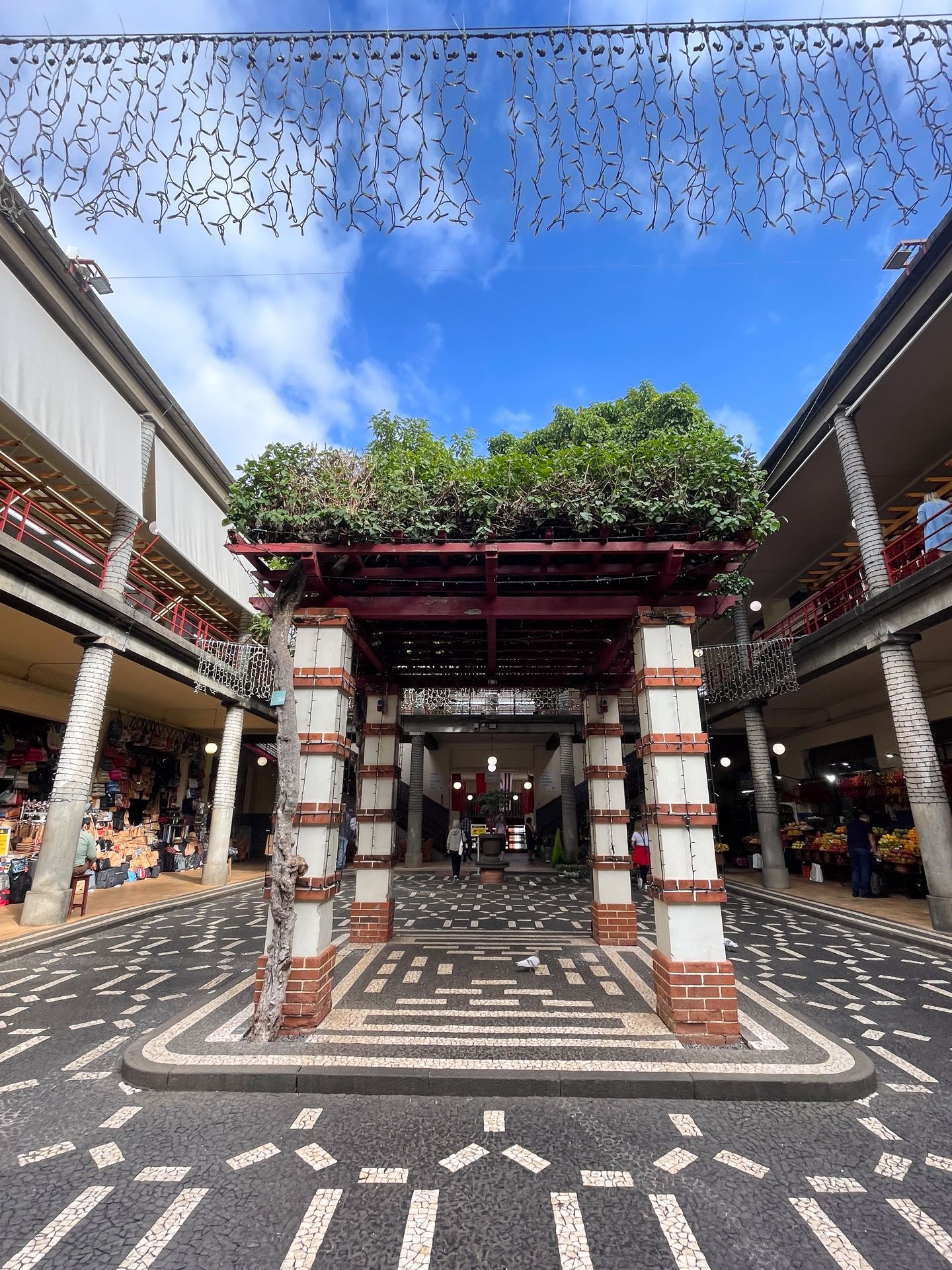 The courtyard space in the Funchal Farmers Market