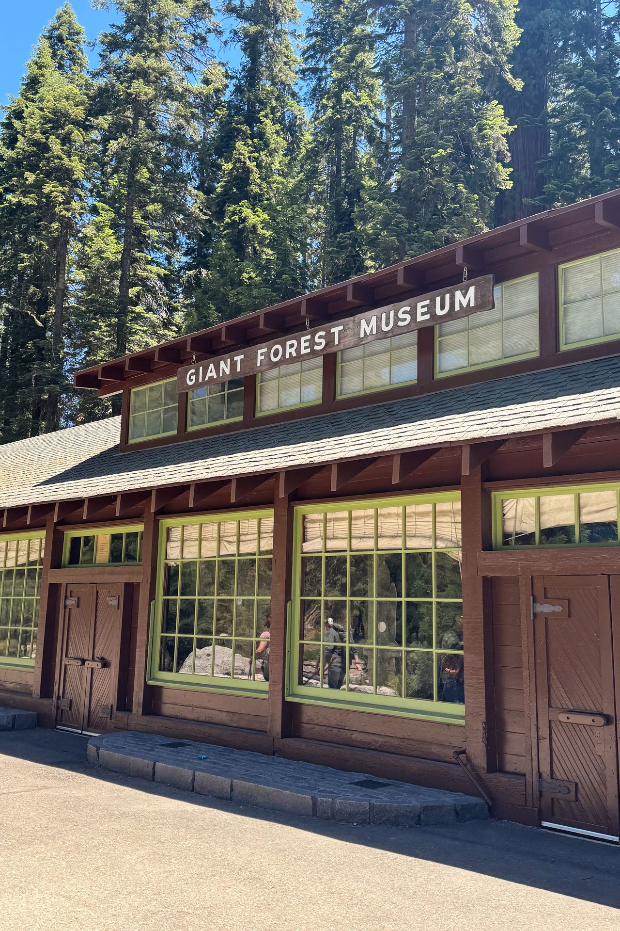 The exterior of the Giant Forest Museum in Sequoia