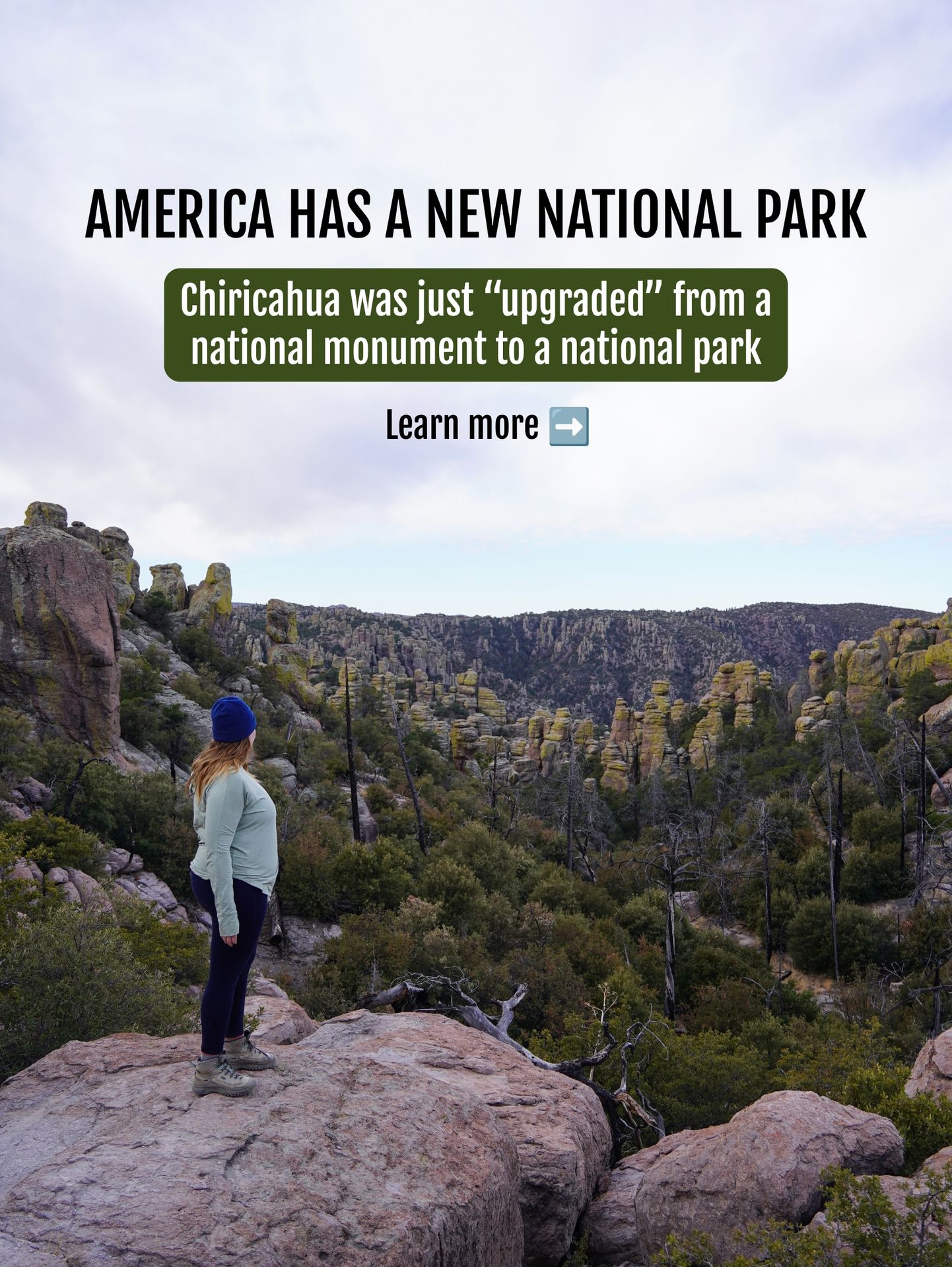 We officially have a 64th national park - Chiricahua in Arizona!