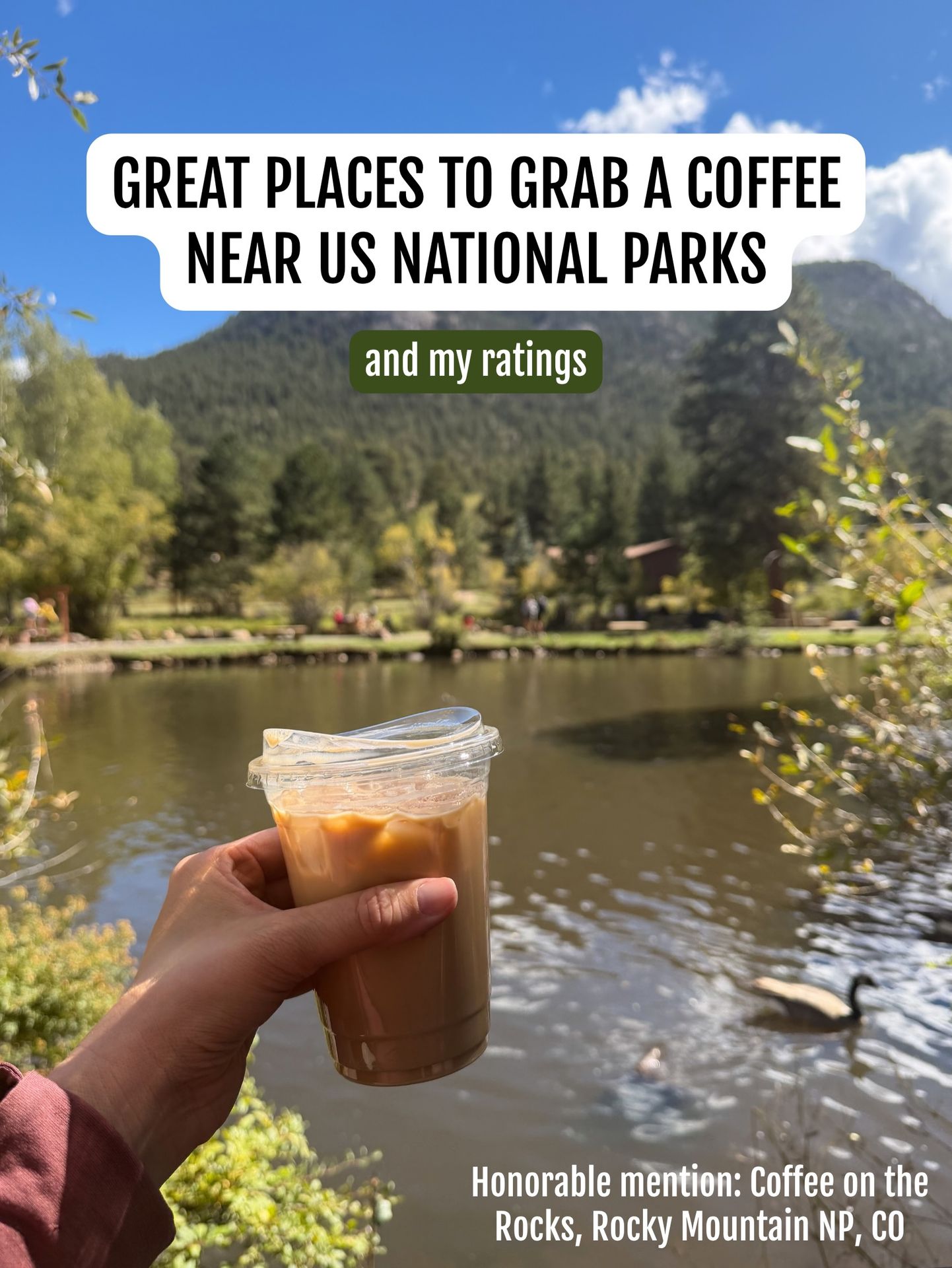 Cute places to grab a coffee (and food) near national parks! ☕