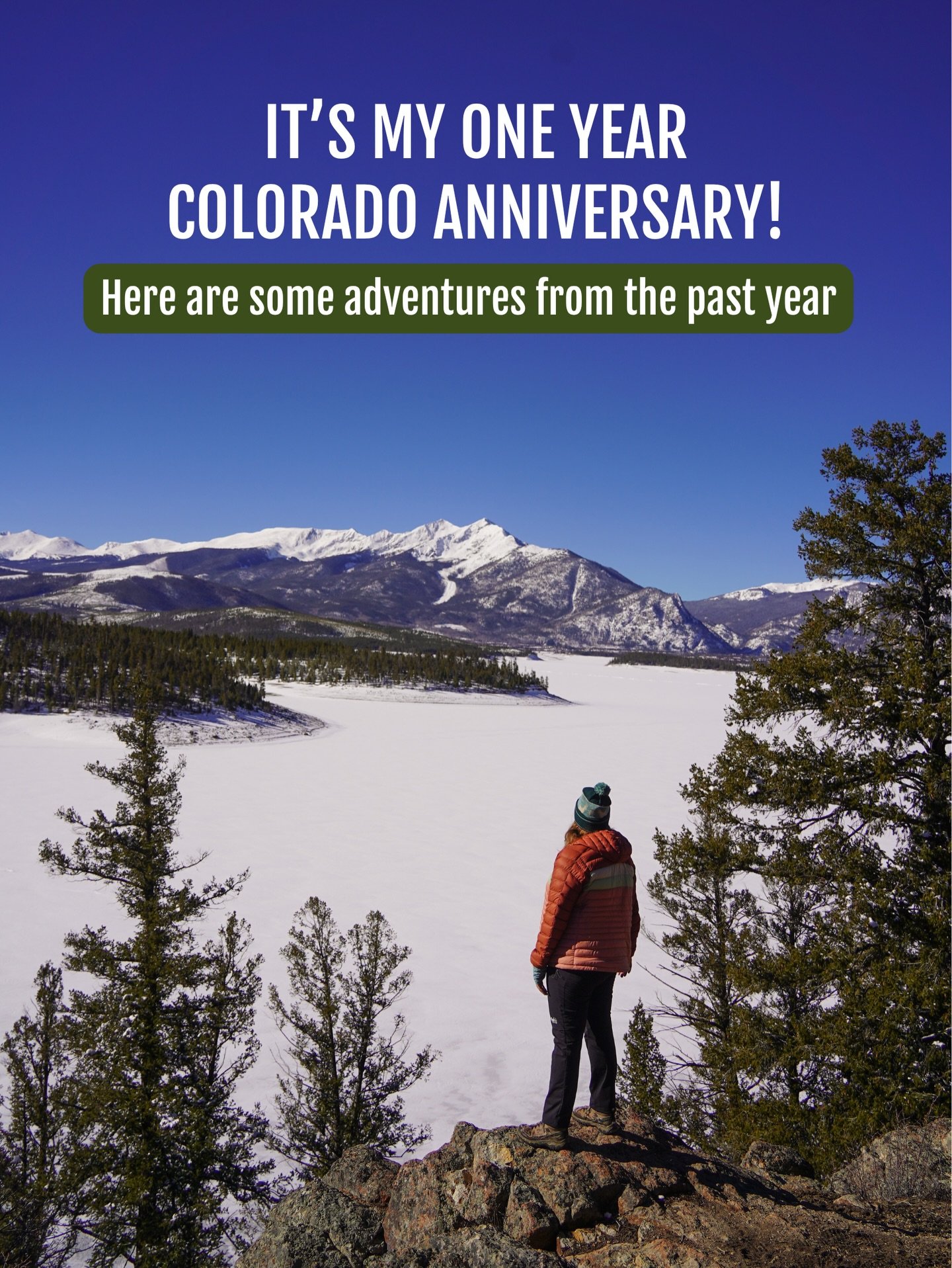 I’ve officially been living in Colorado for a year! 🤯