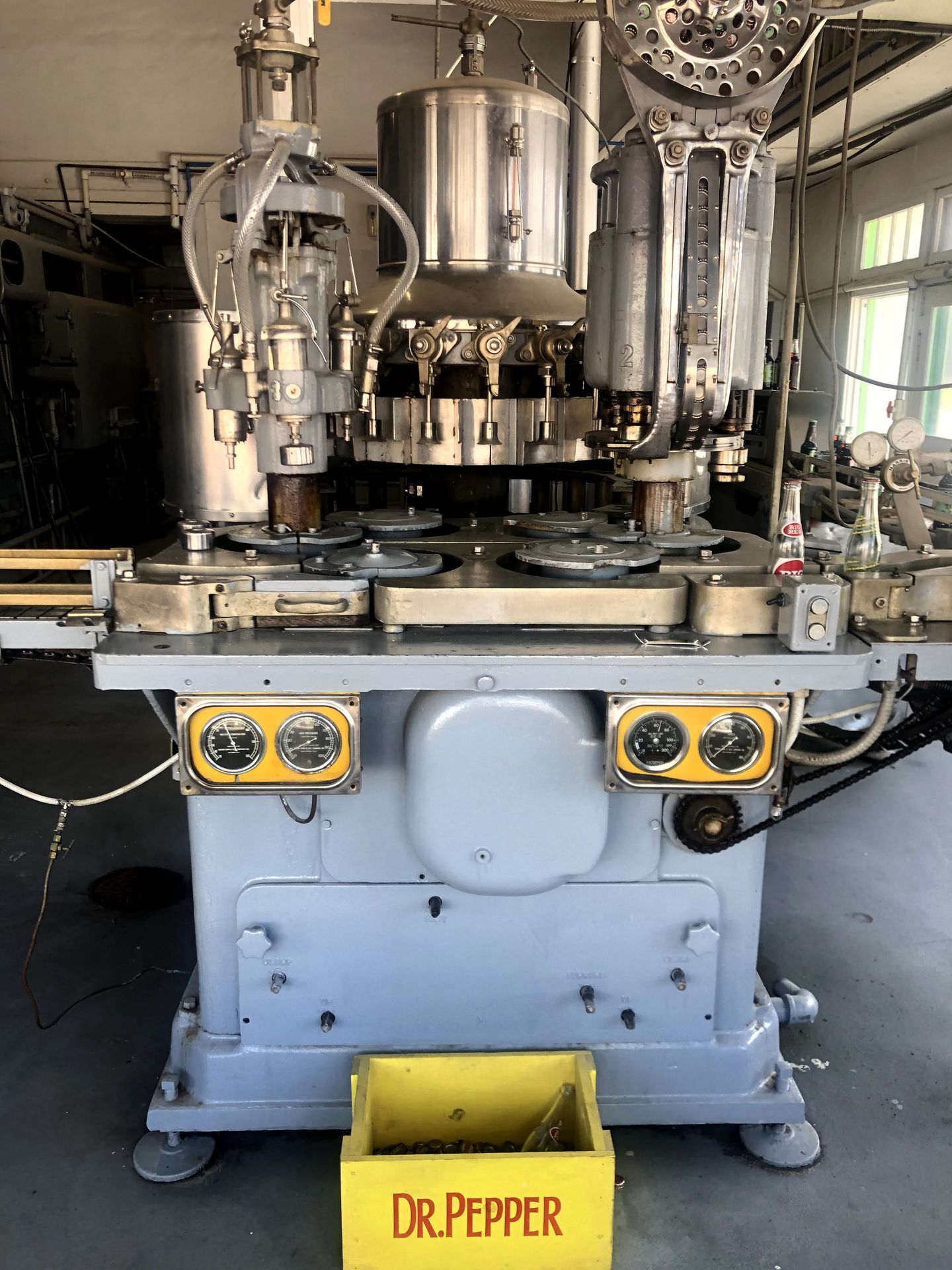 A piece of bottling machiery on the Dublin Bottling Works factory tour.