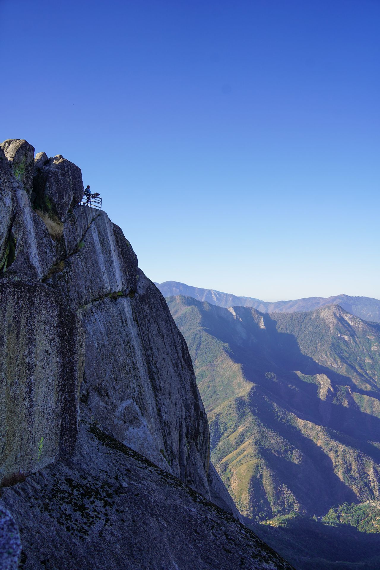 Lydia seen in the distance on top of Moro Rock