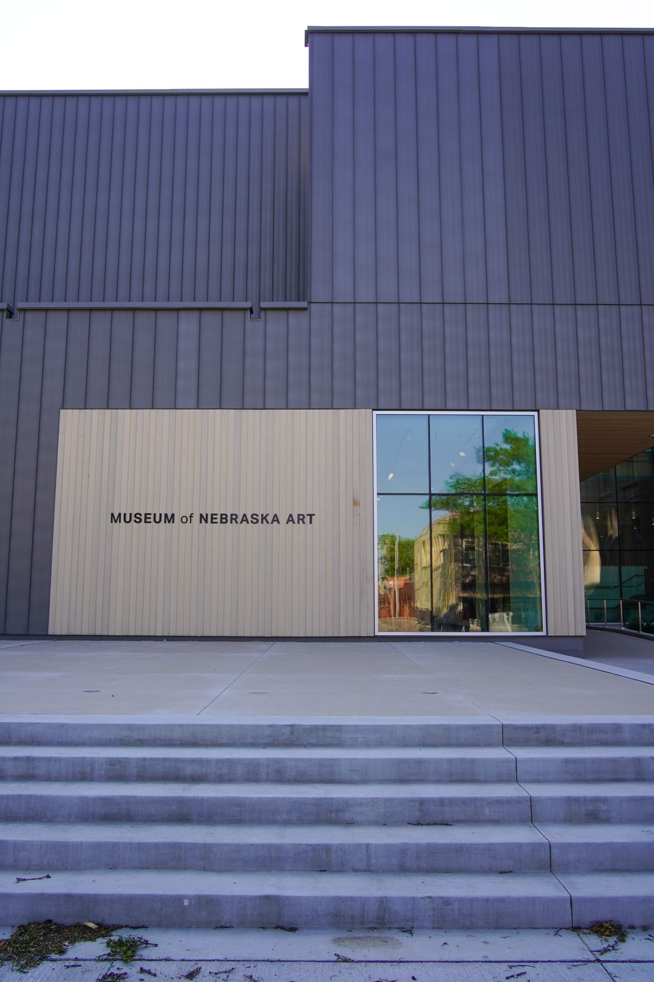 The exterior of the modern portion of MONA