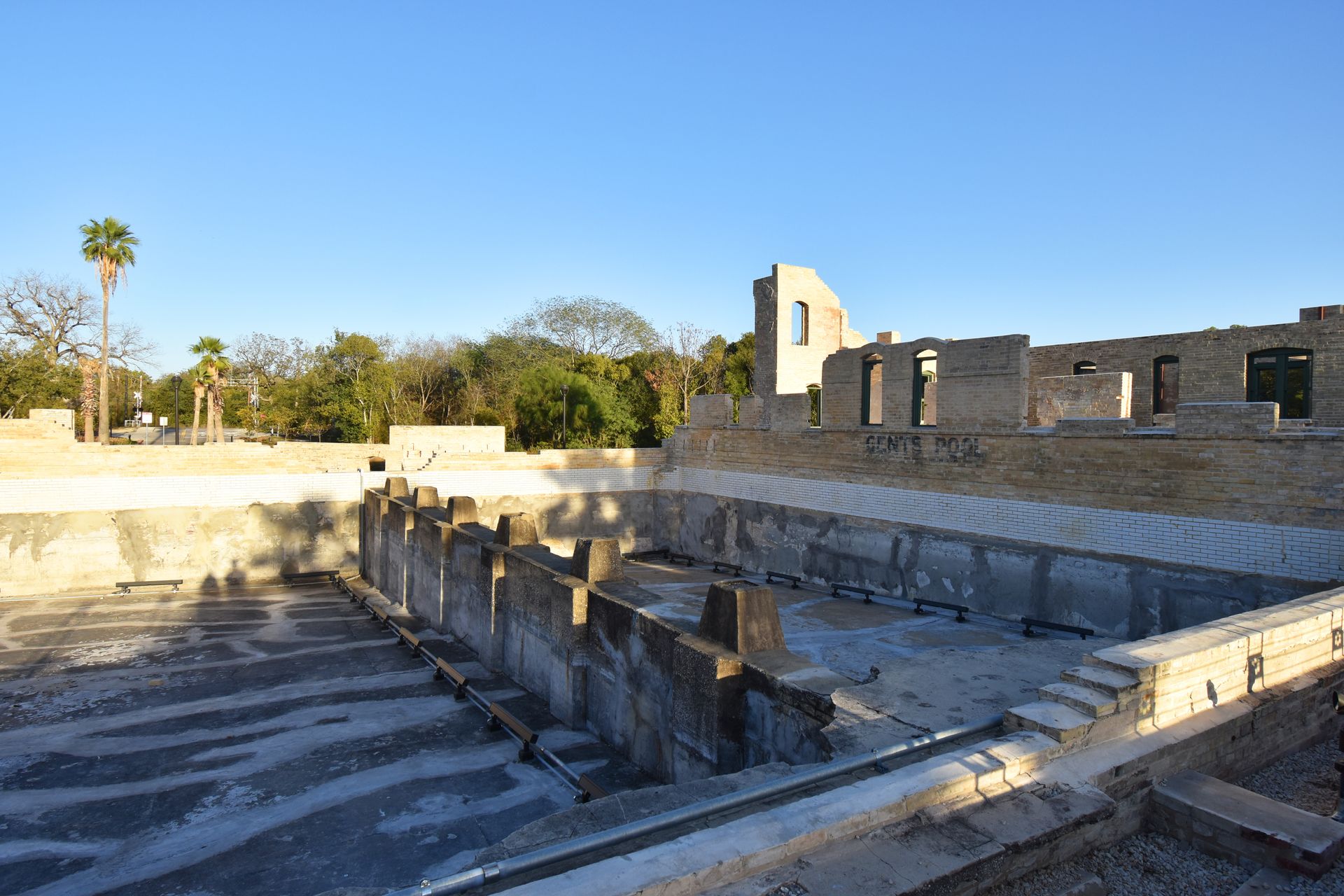 The ruins of the former Hot Well Hotel.